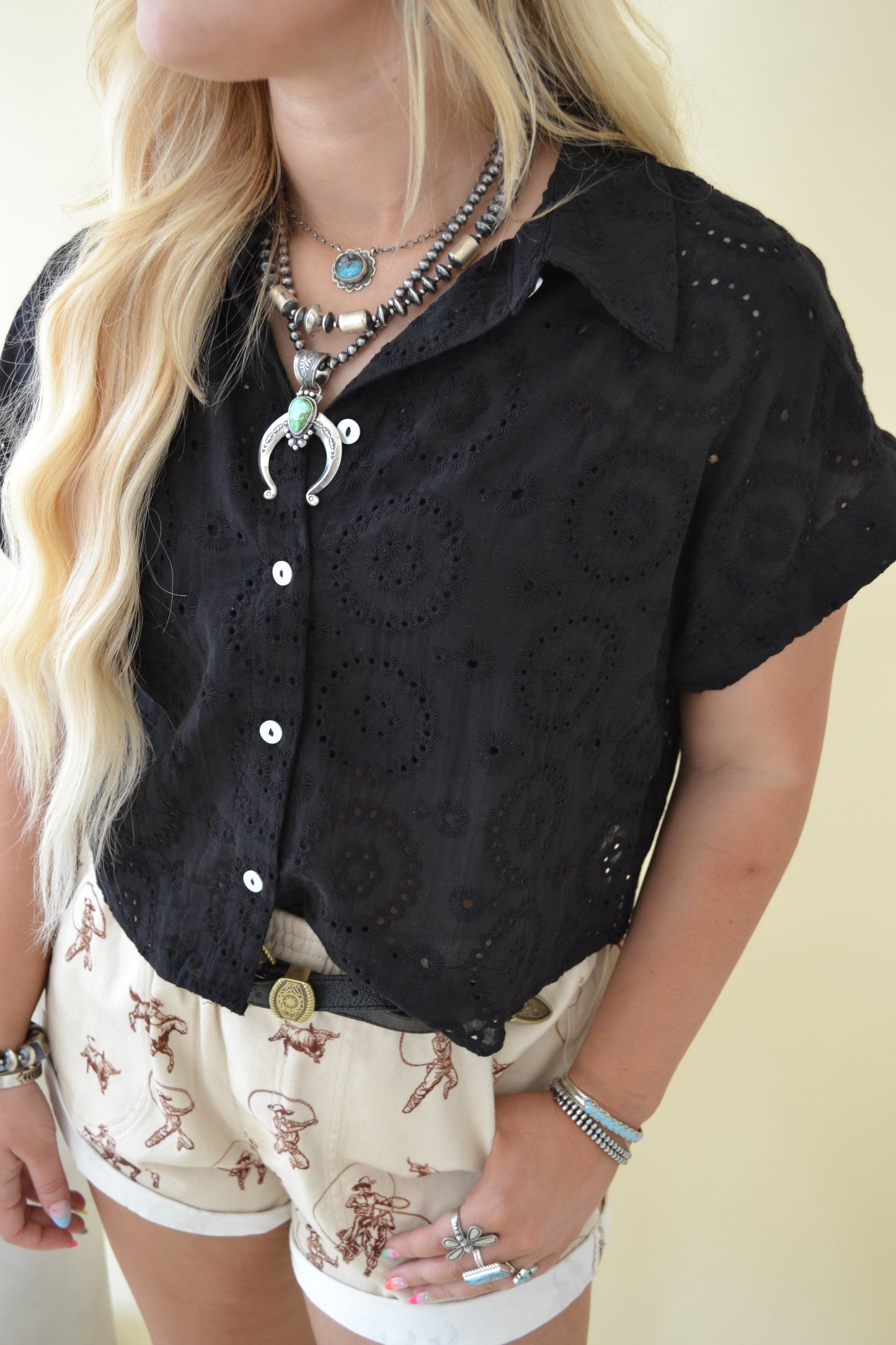 The Nora Top in Black