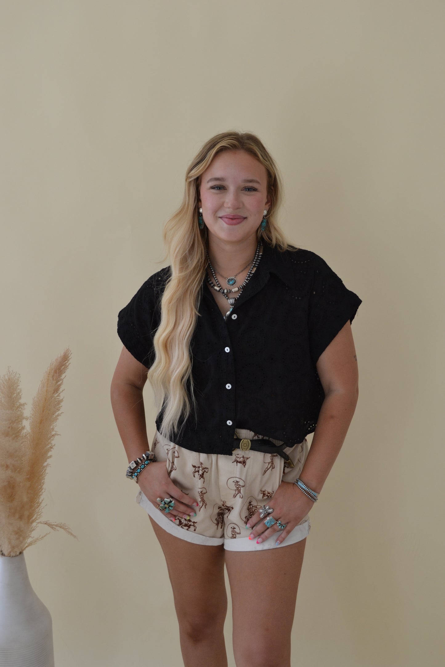 The Nora Top in Black