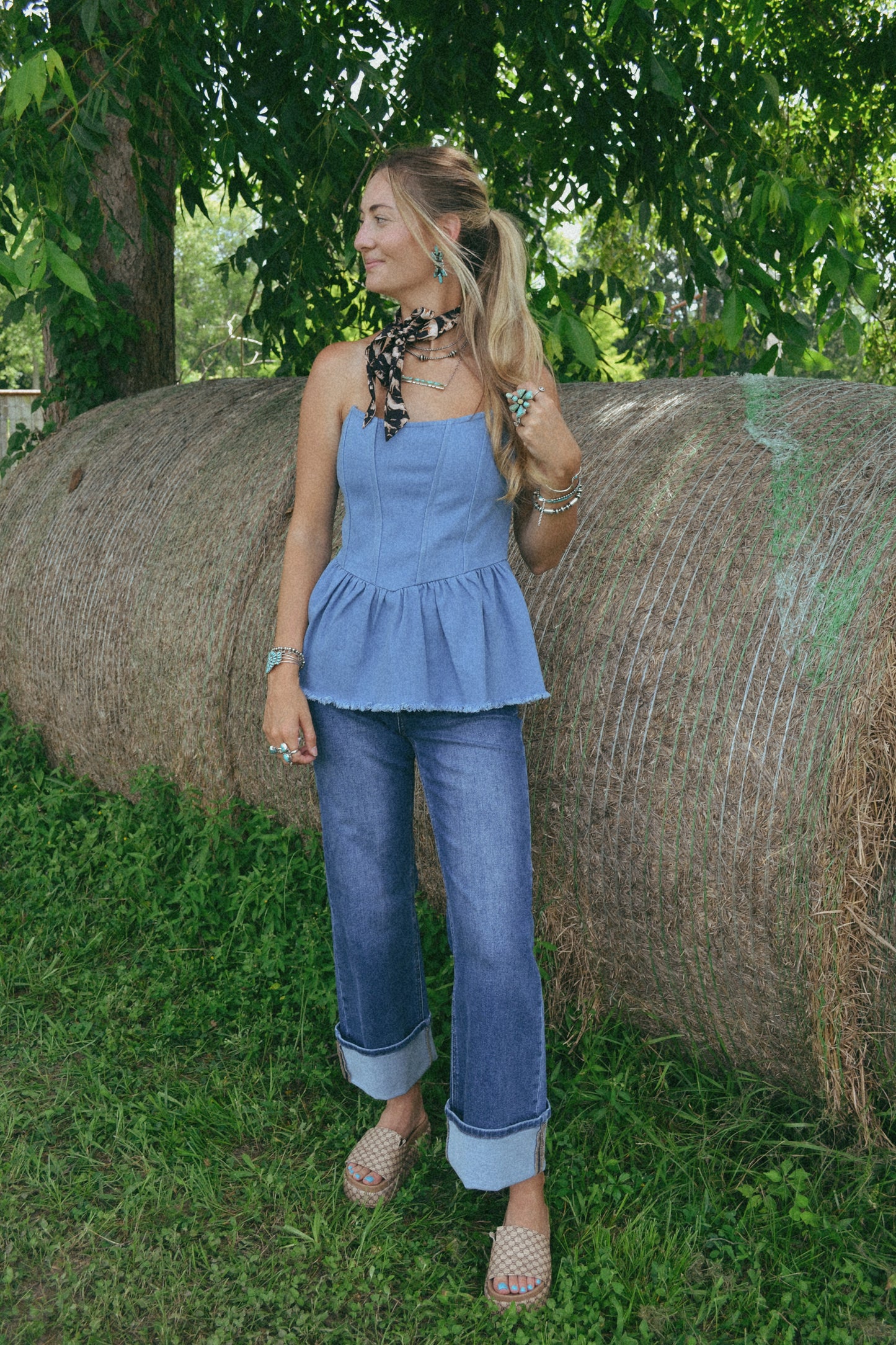 The Elias Strapless Top
