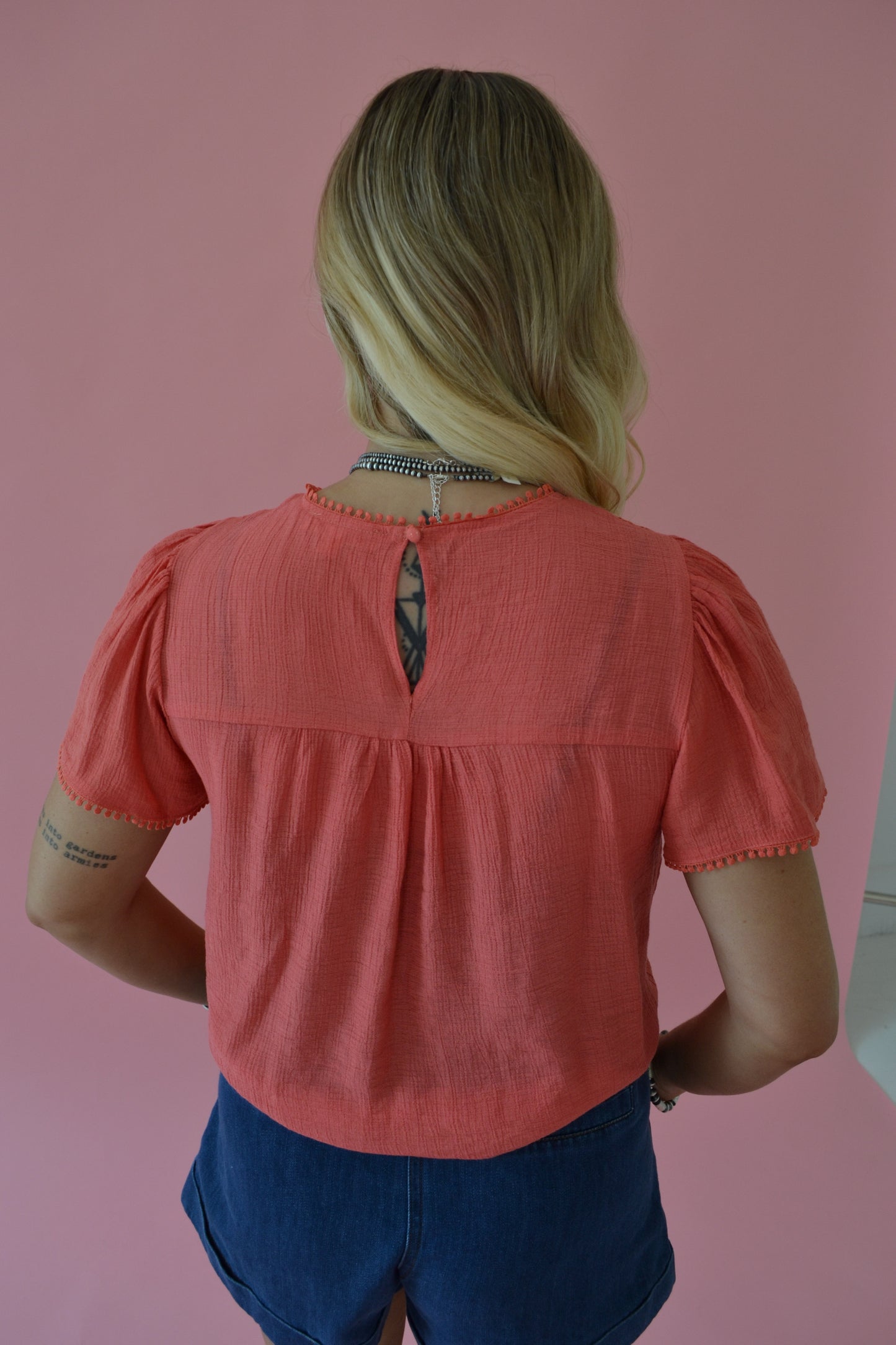 The Palmer Top in Pink LARGE