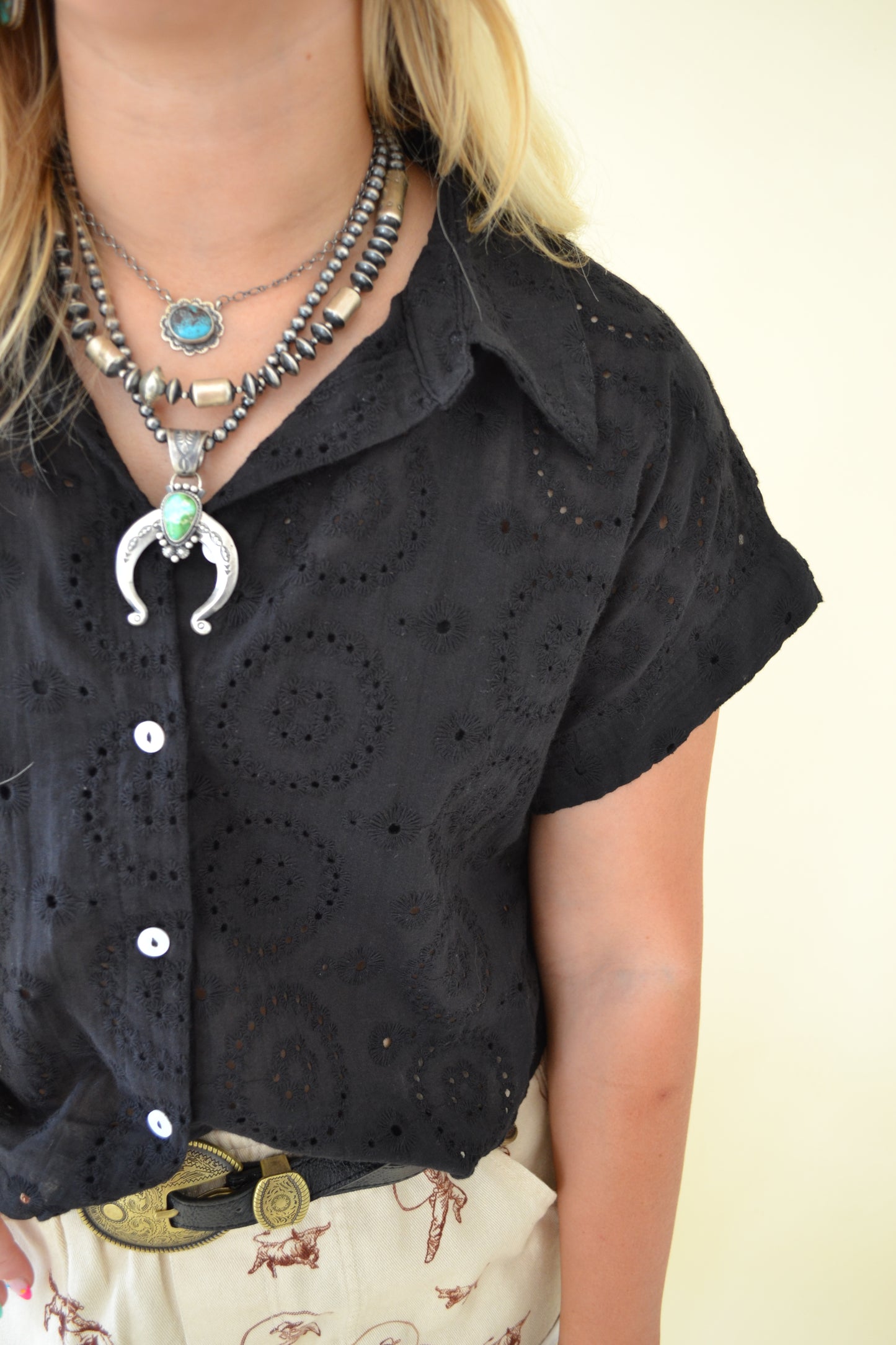 The Nora Top in Black