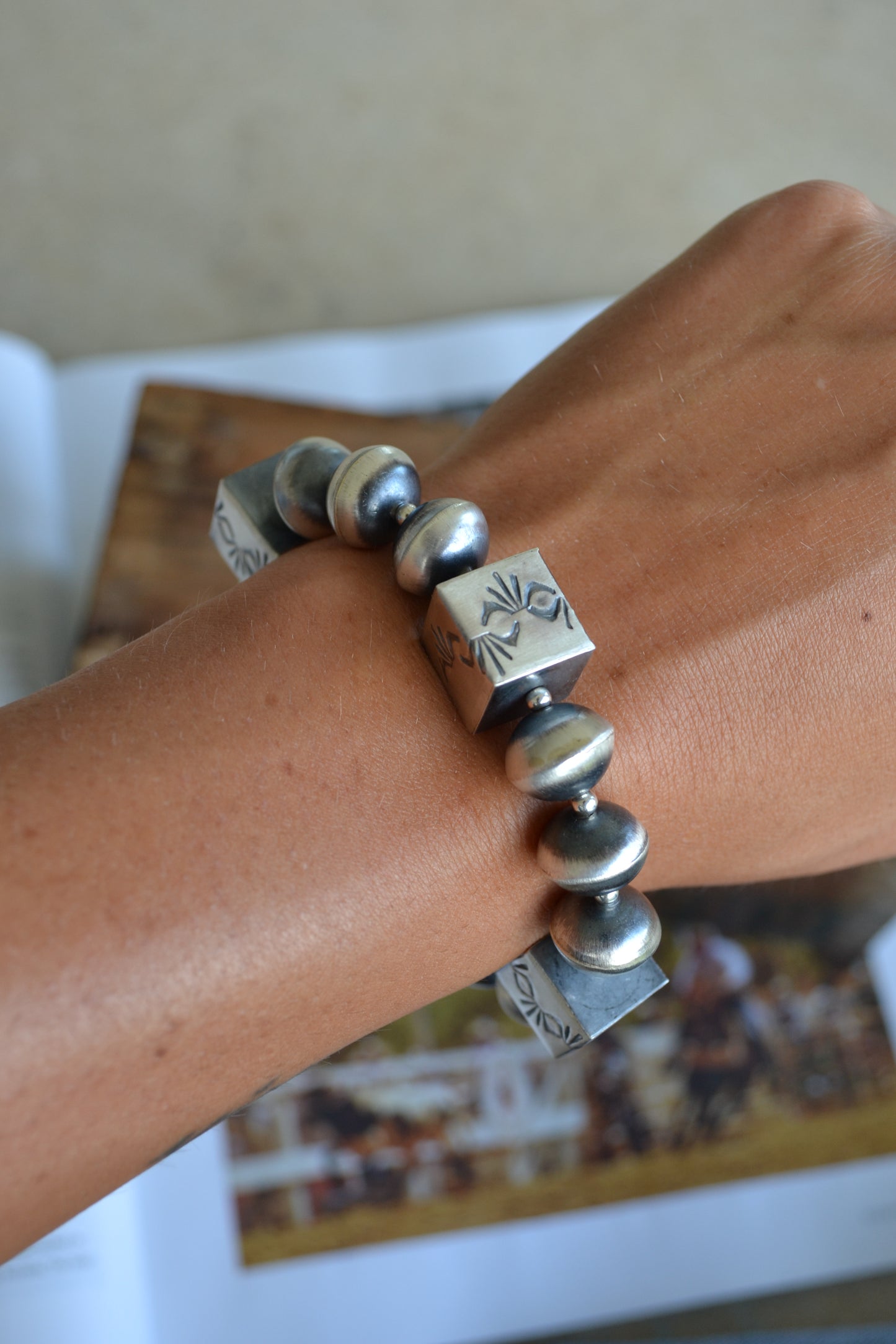 The Silverton 14mm Stretch Navajo Bracelet