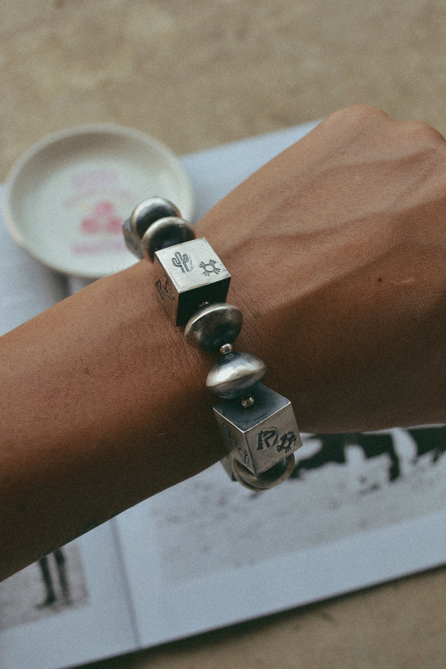 The Tempe 14mm Stretch Navajo Bracelet