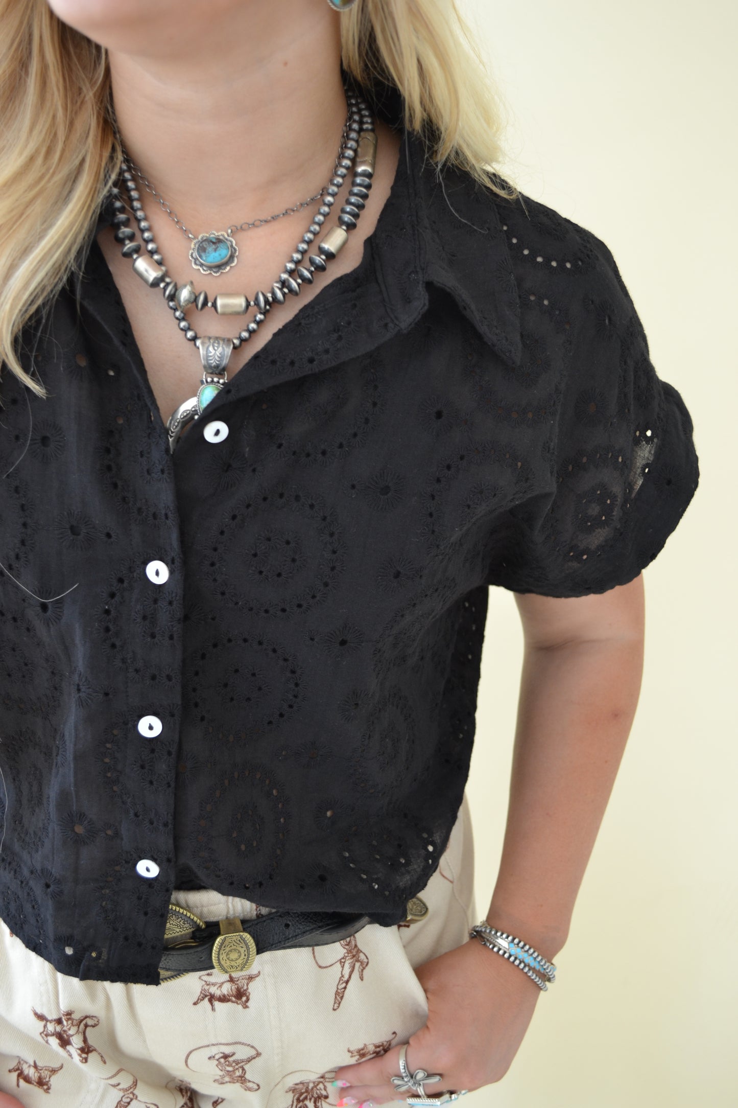The Nora Top in Black