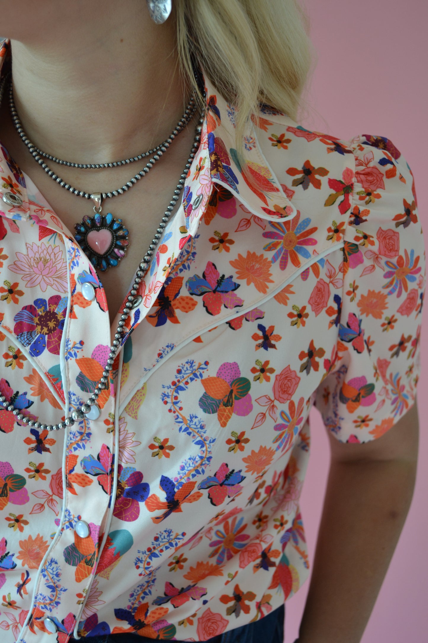 The Selah Pearl Snap Top