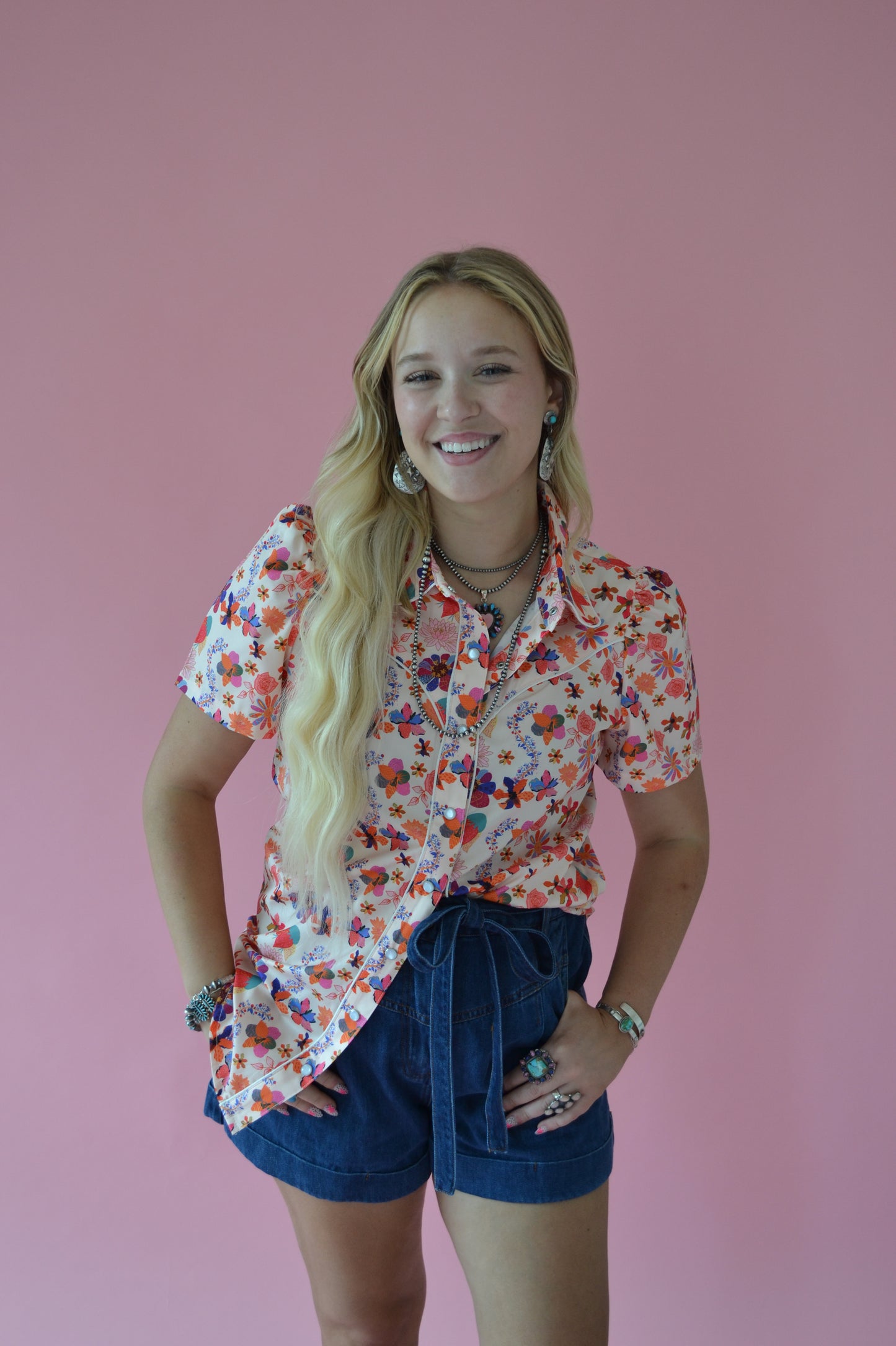 The Selah Pearl Snap Top