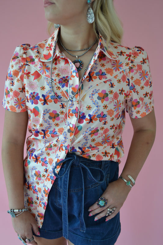 The Selah Pearl Snap Top