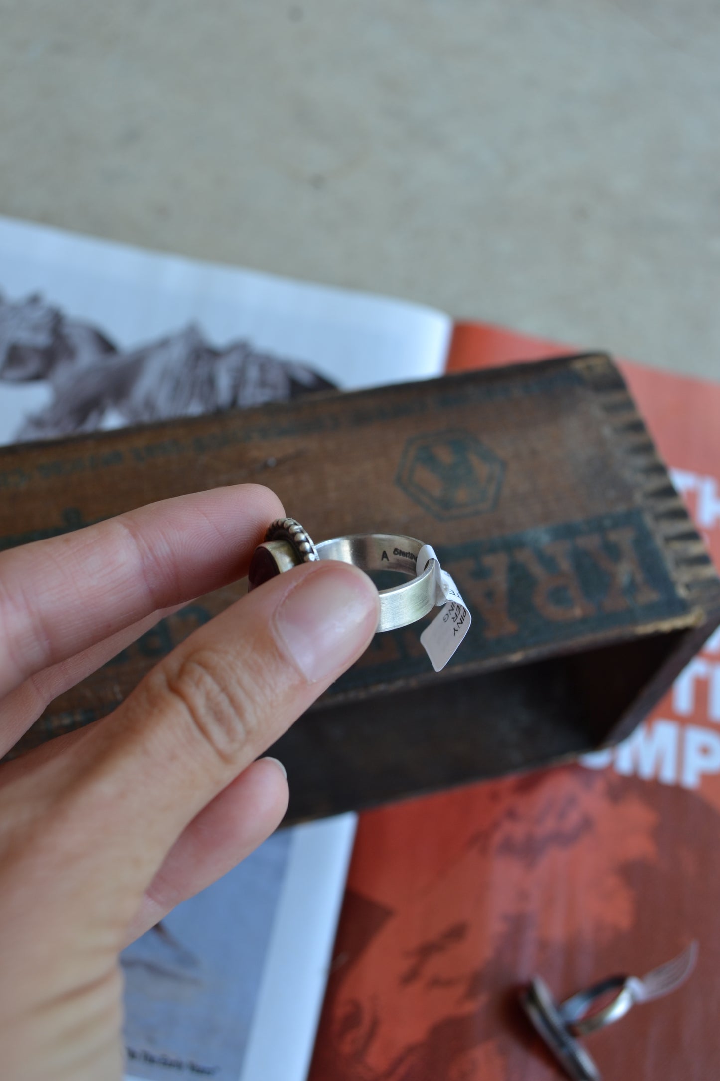 The Holsten Purple Spiny Adjustable Ring