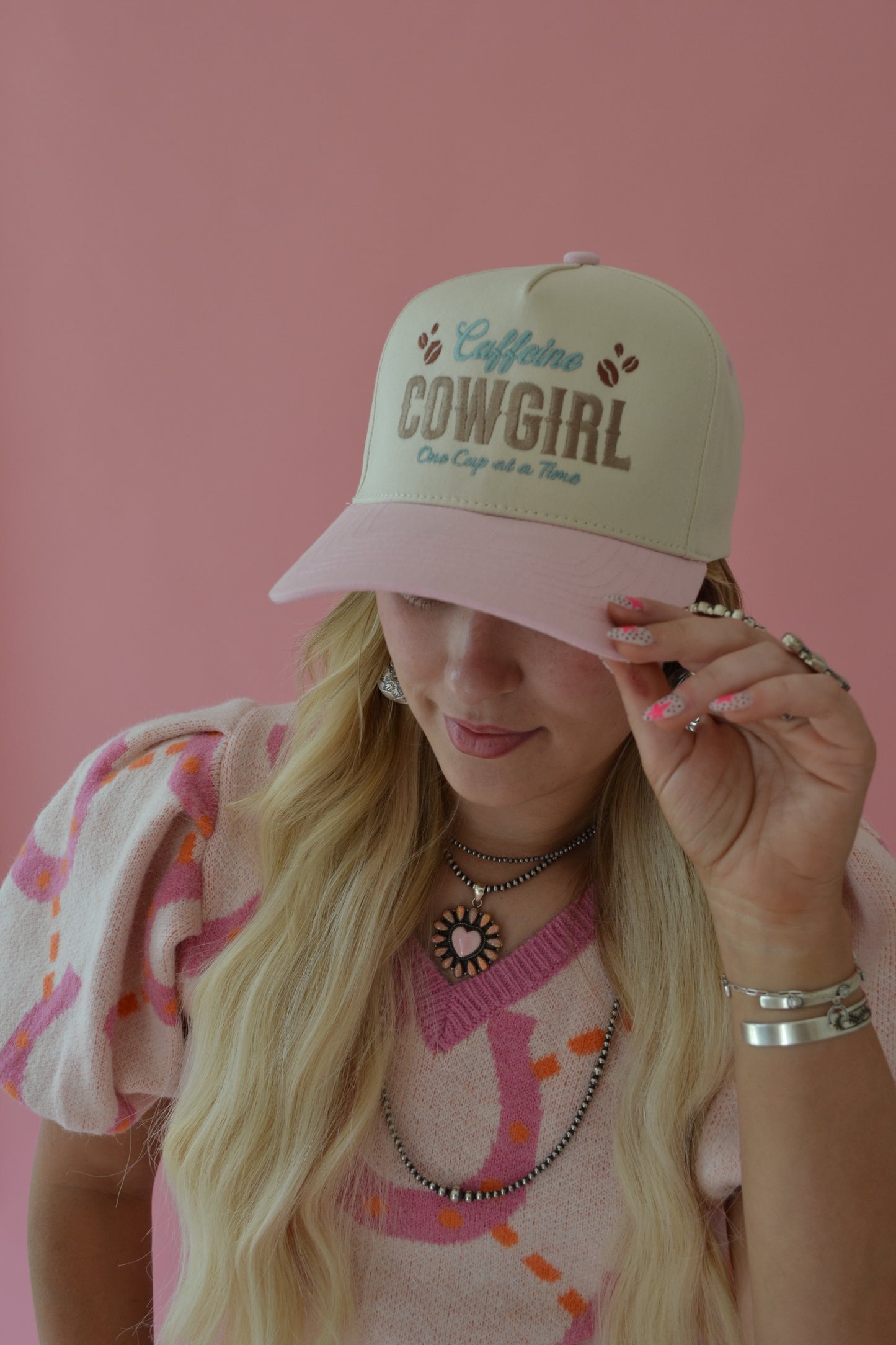 The Caffiene Cowgirl Cap