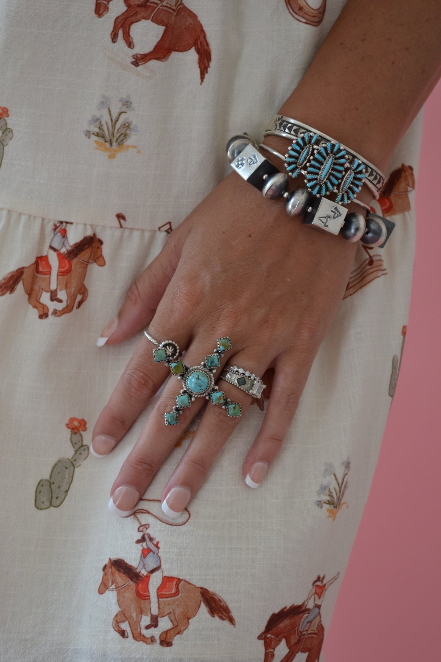 The Tempe 14mm Stretch Navajo Bracelet