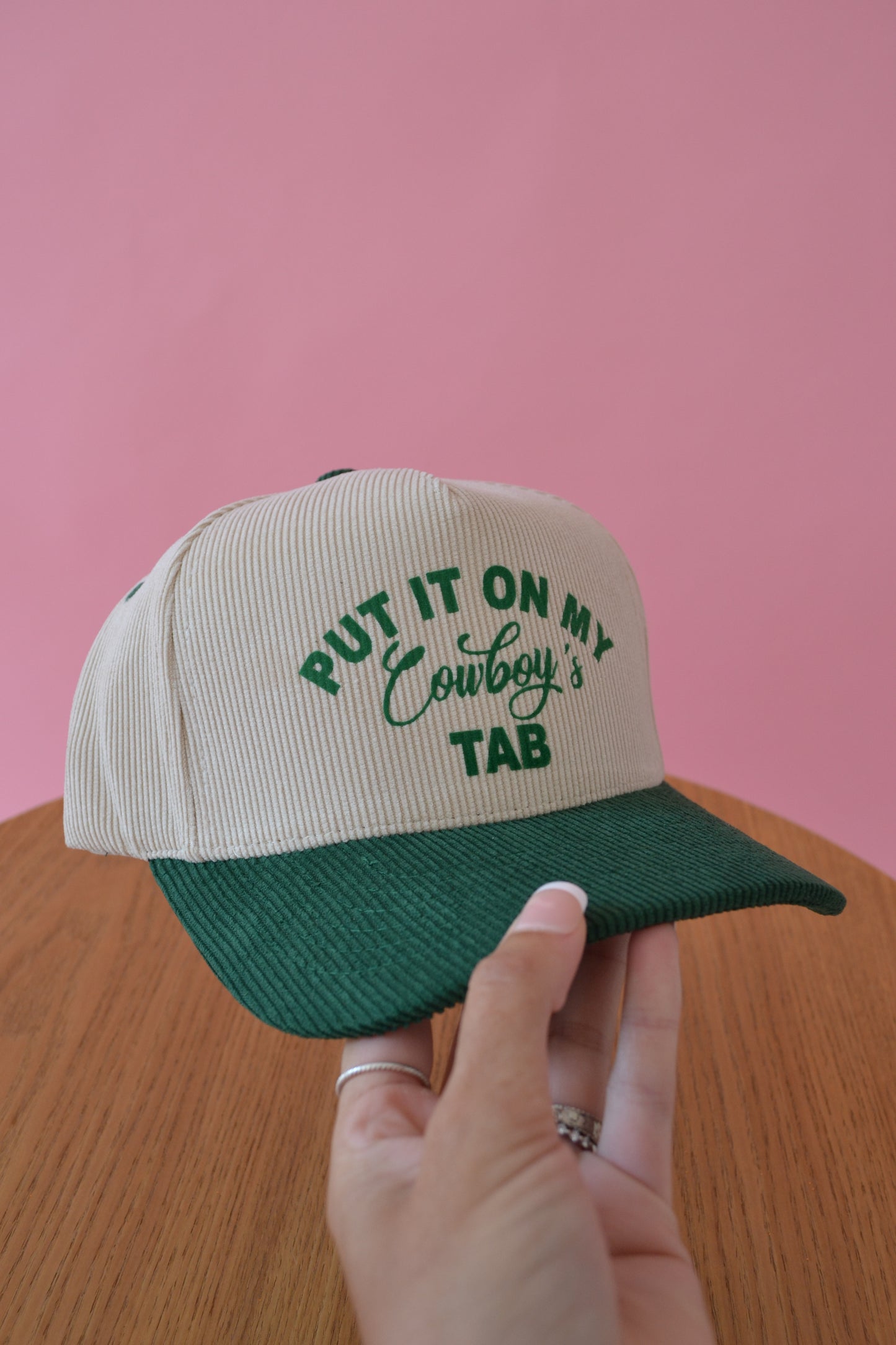 The Put It On My Cowboy's Tab Cap