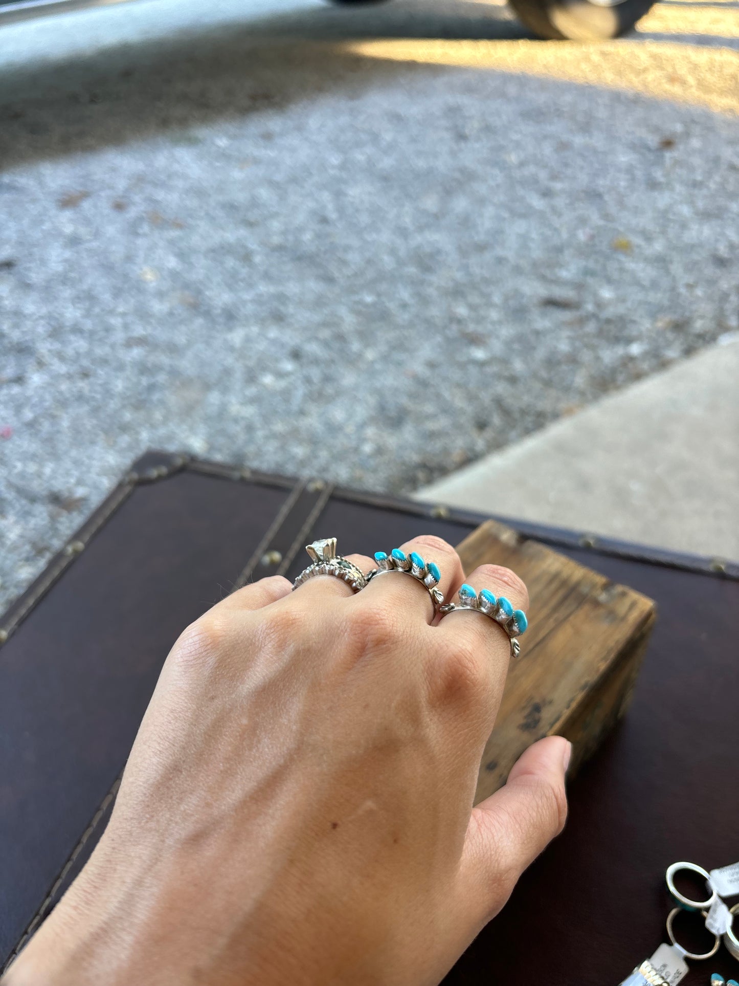 Turquoise stacker ring