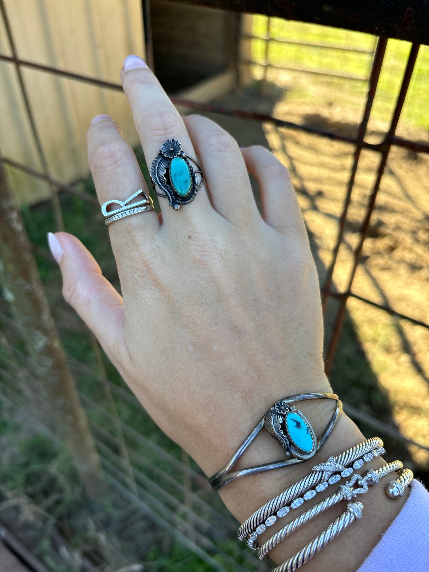 Pawn Find - Native Made Turquoise Ring Size 8.25