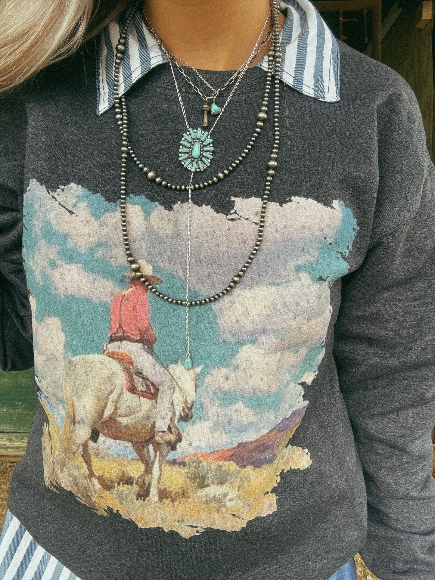 turquoise lariat necklace