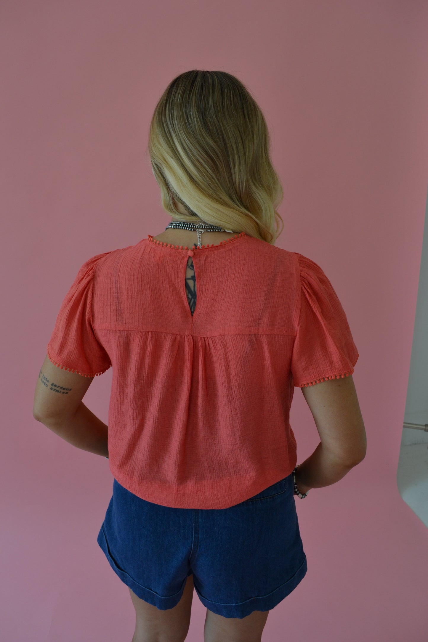 The Palmer Top in Pink LARGE