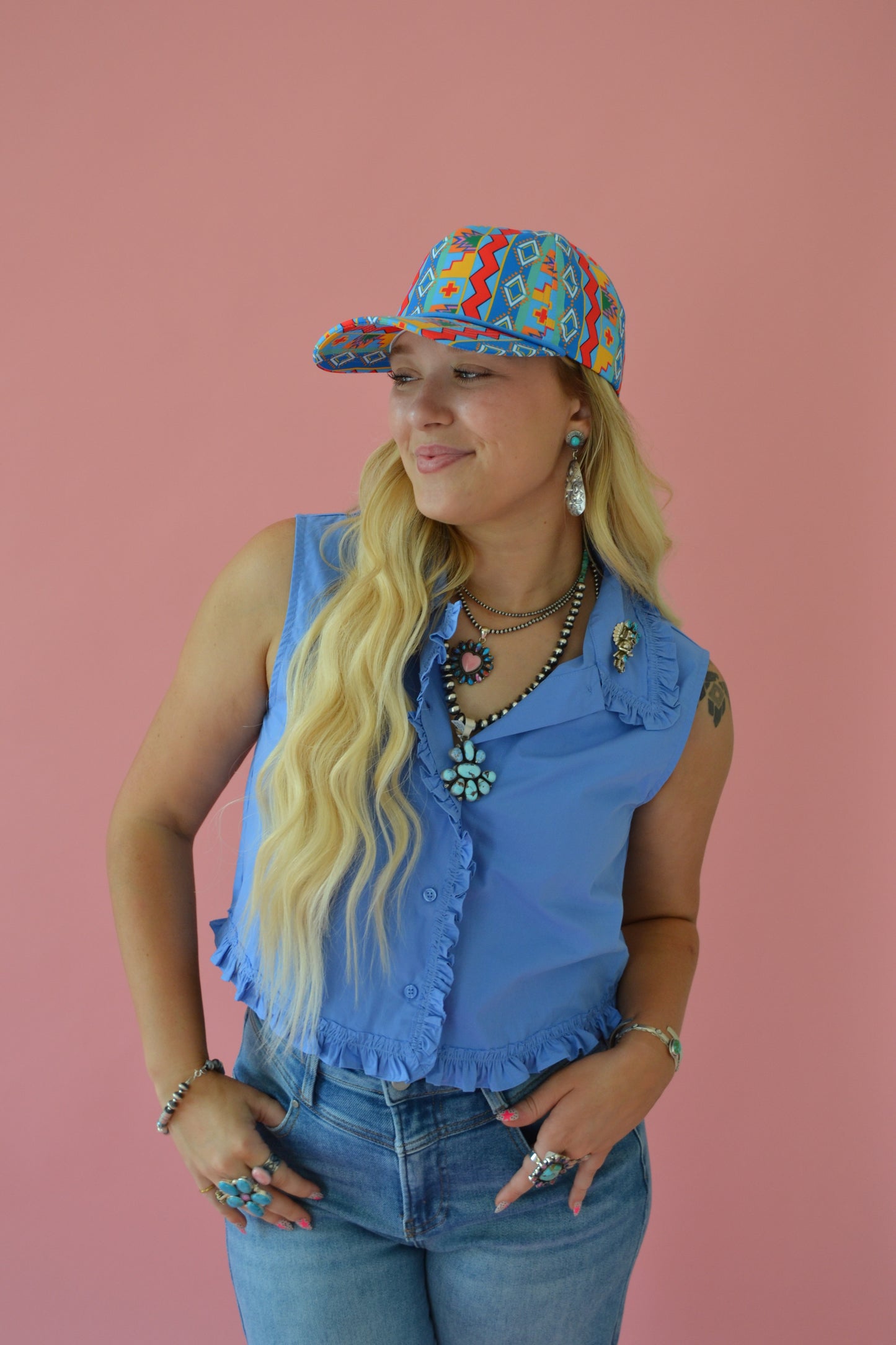 The Meridian Cap in Blue