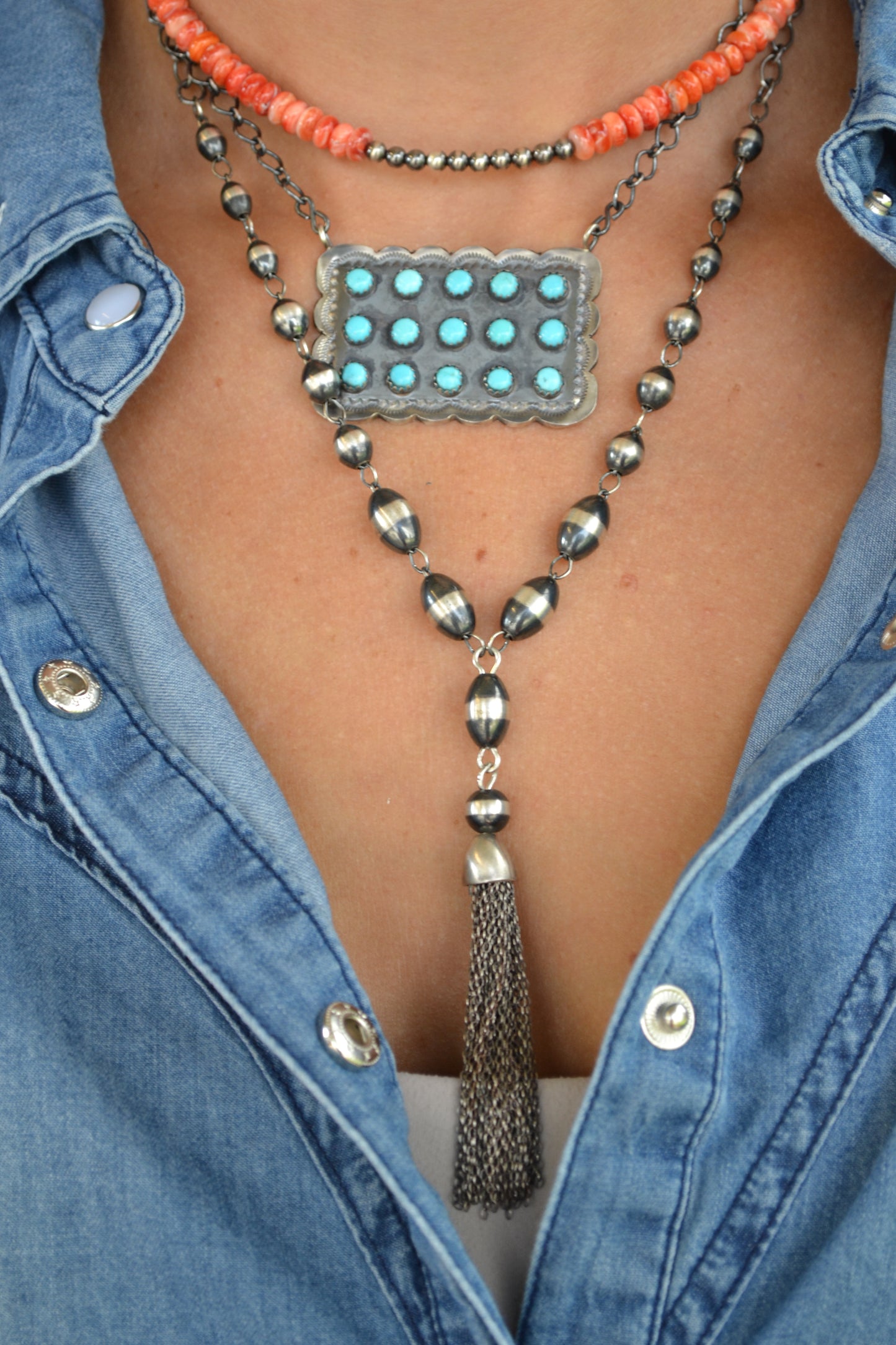 The Landry Rosary Lariat Necklace