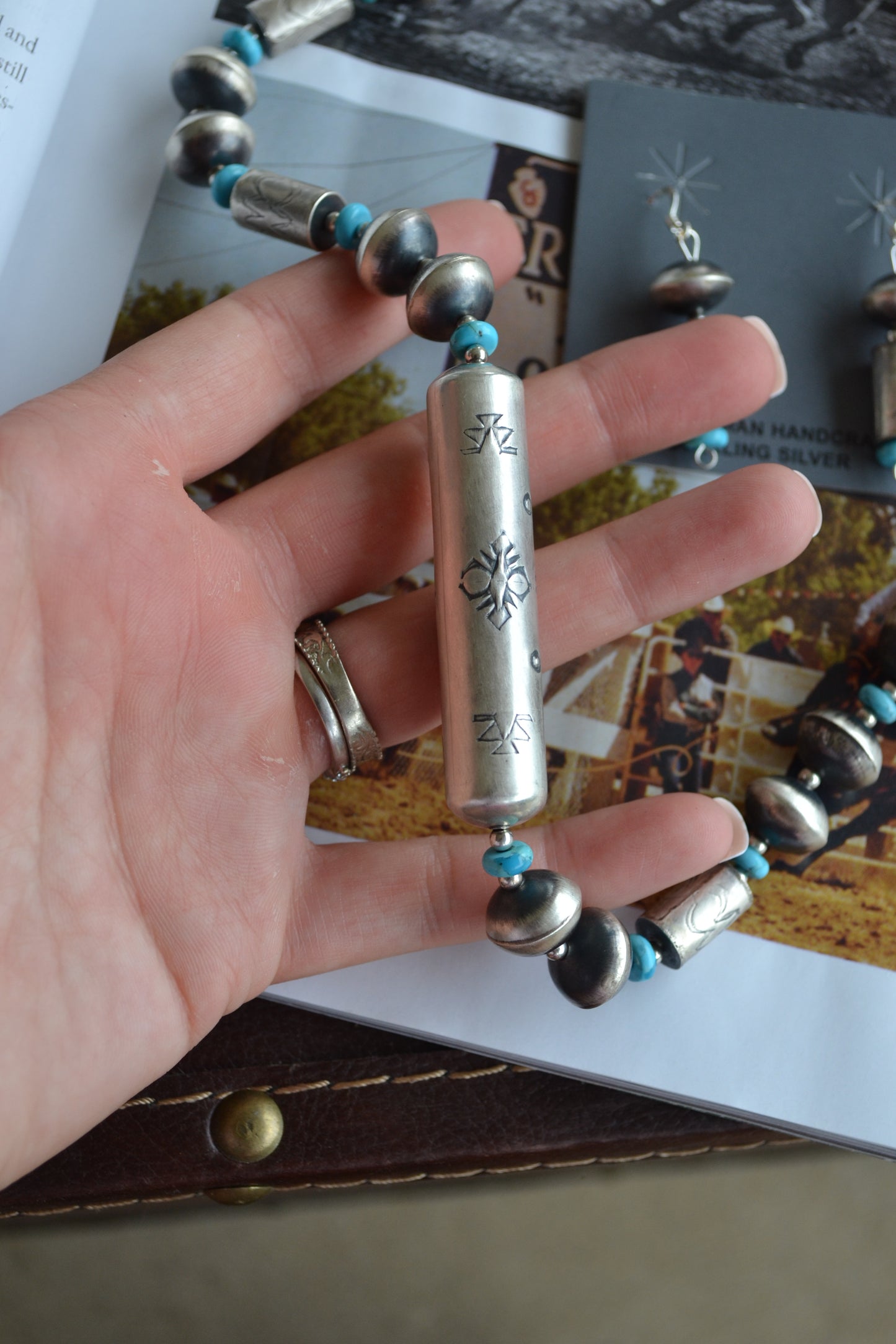 The Lydia 28" Navajo Pearl Set