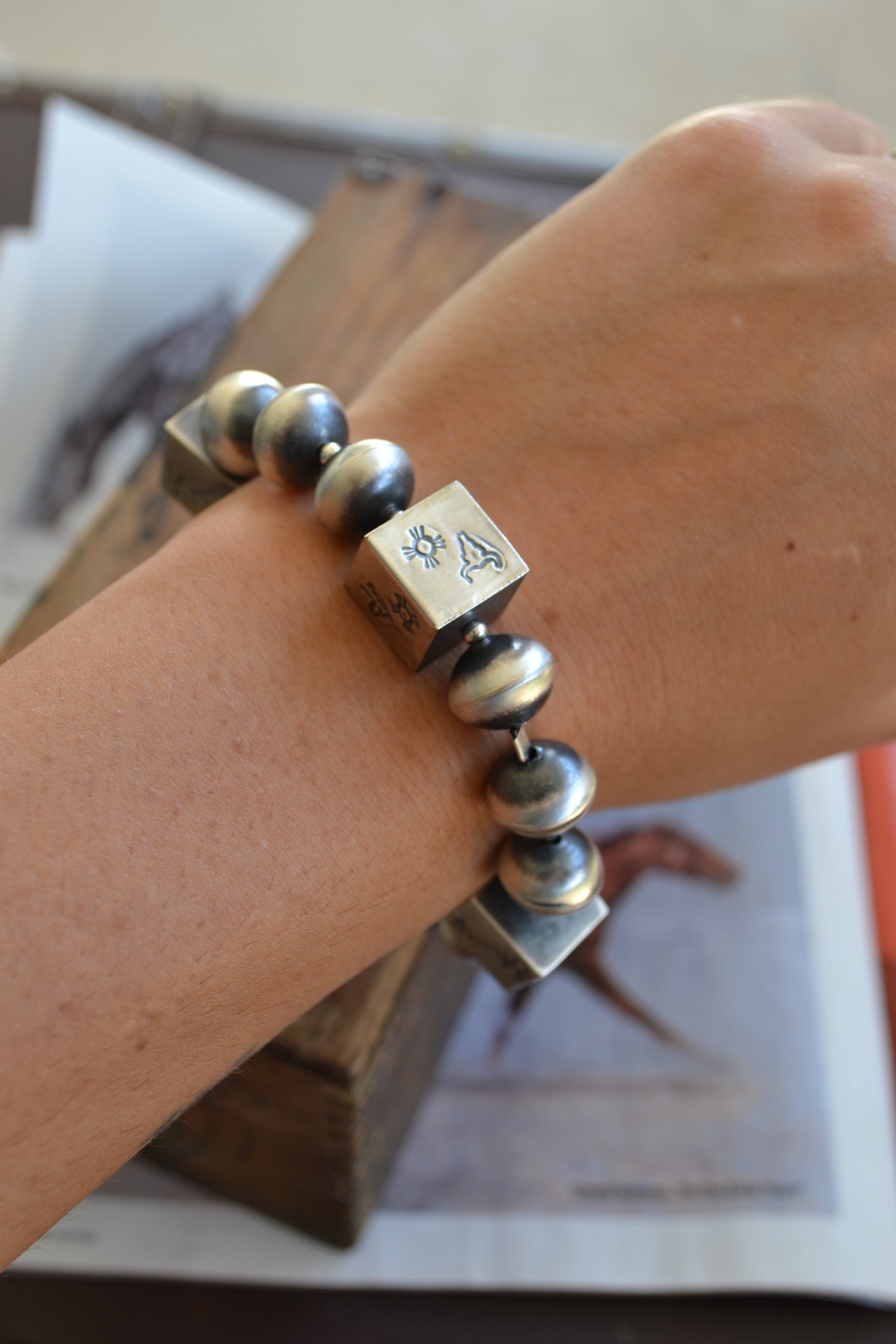 The Livy 14mm Navajo Stretch Bracelet