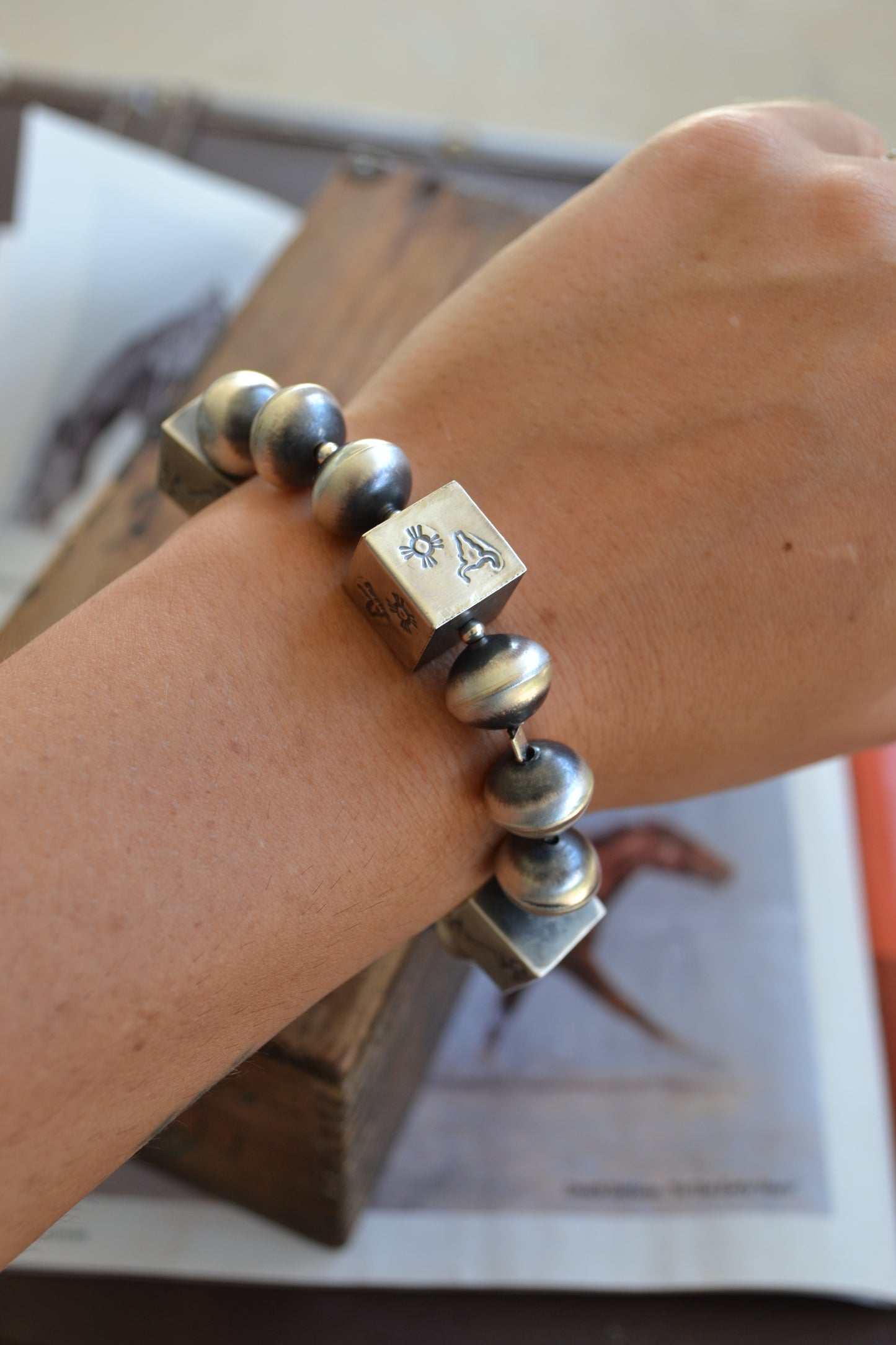 The Livy 14mm Navajo Stretch Bracelet