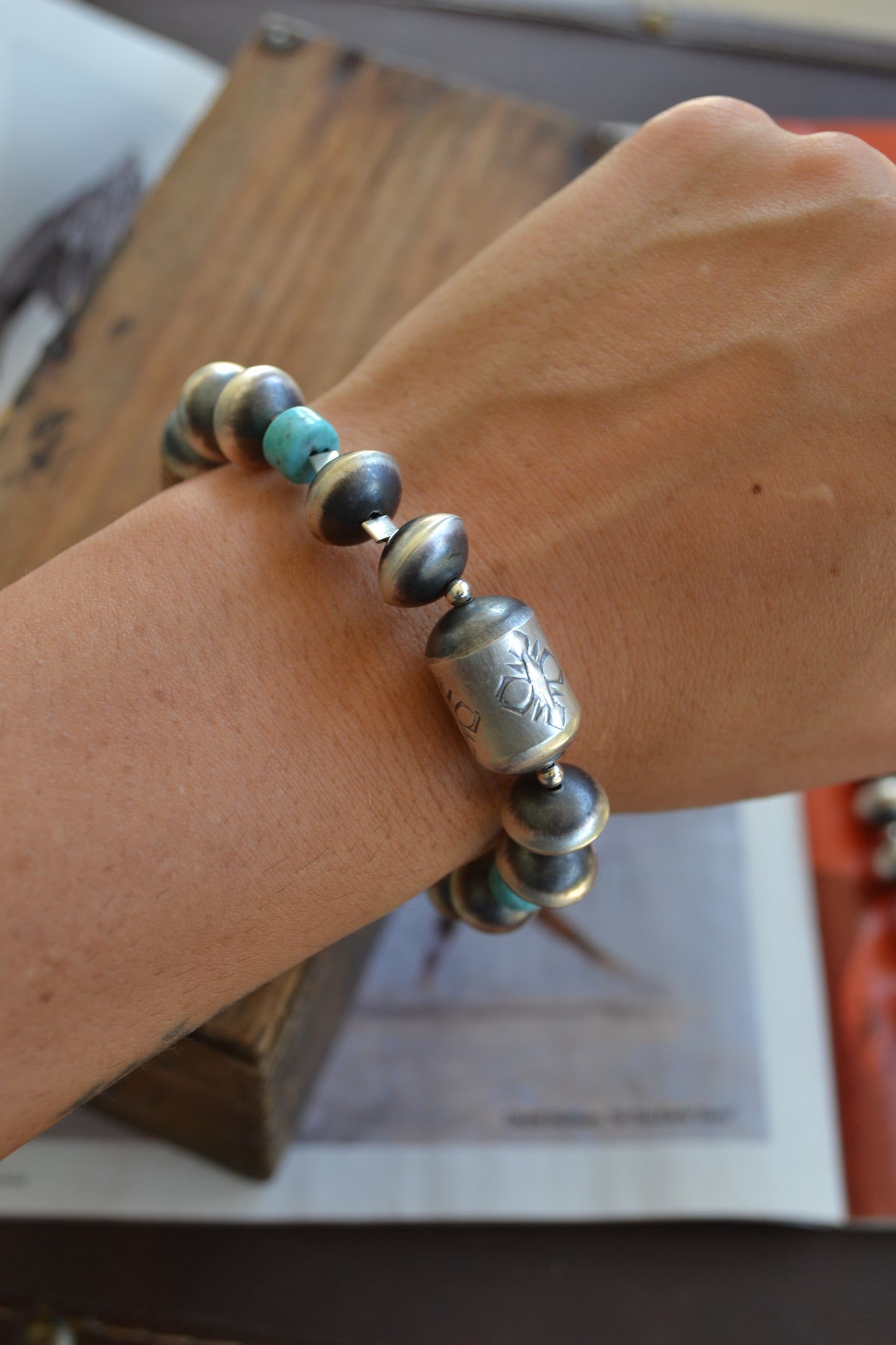 The Latham 12mm Navajo Stretch Bracelet