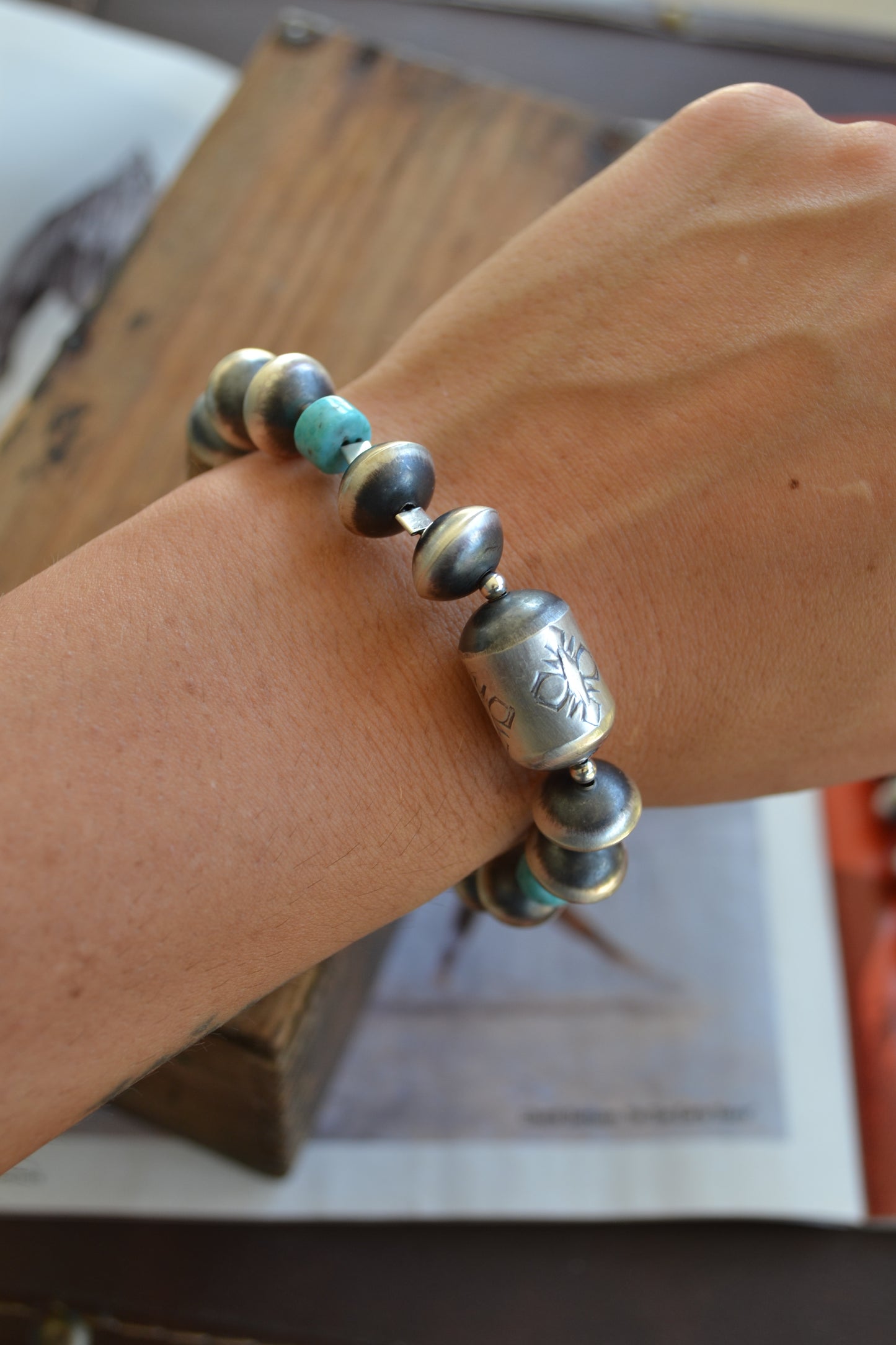 The Latham 12mm Navajo Stretch Bracelet