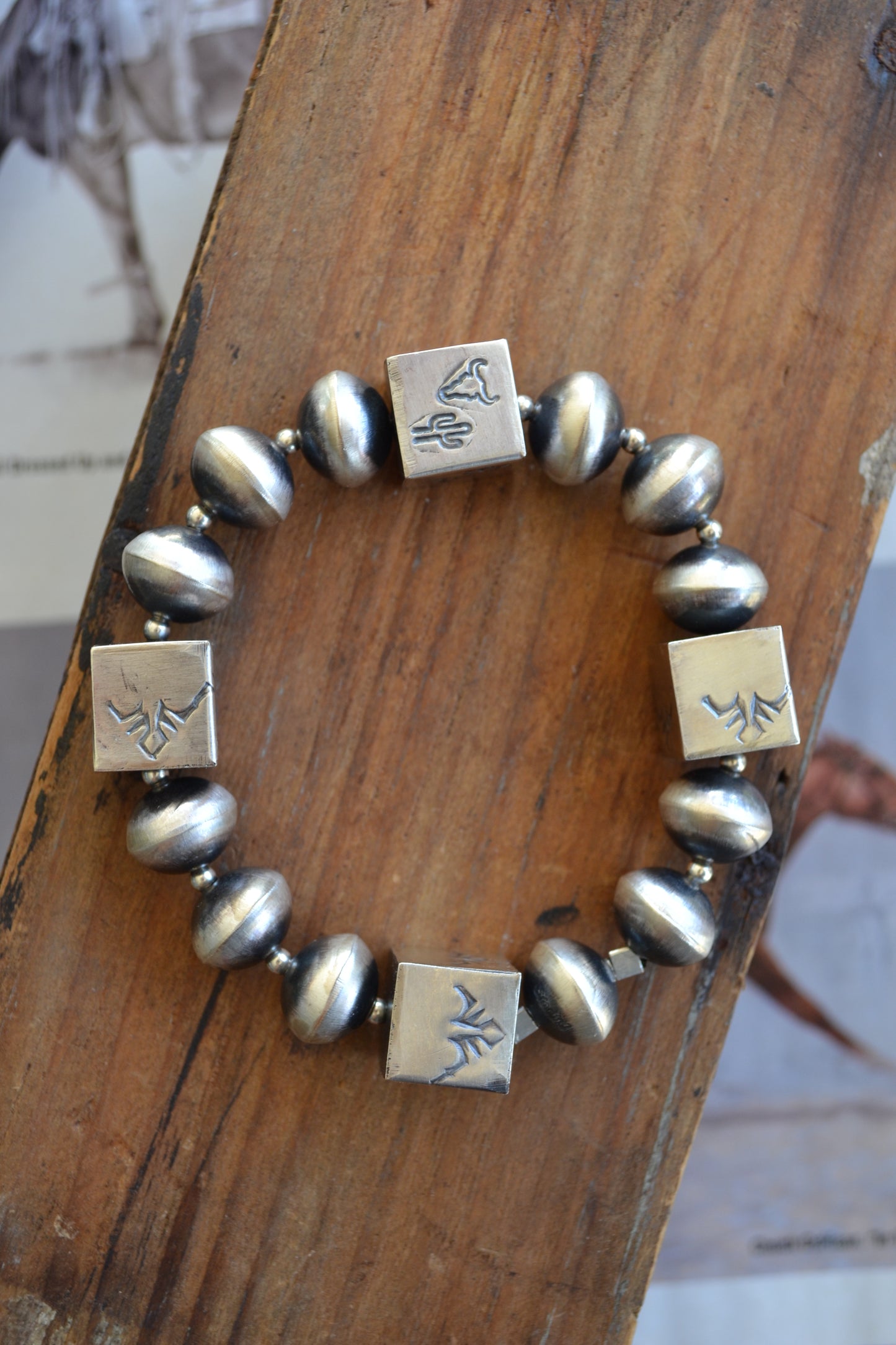 The Letona 14mm Navajo Stretch Bracelet