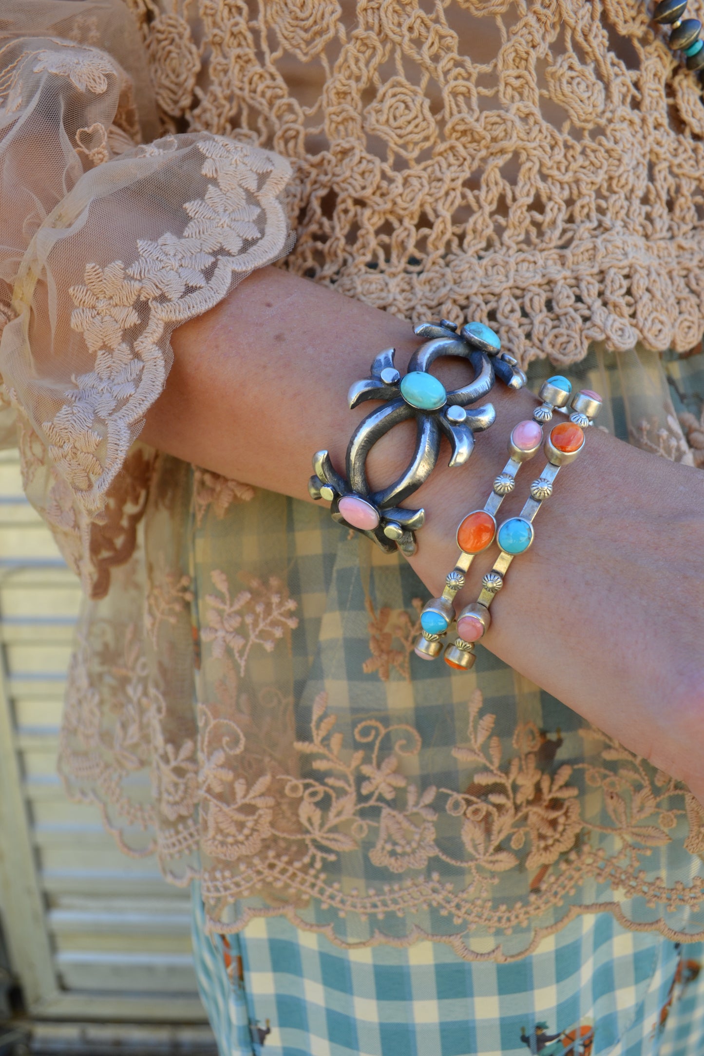 The Marshall Multi Stone Bangle