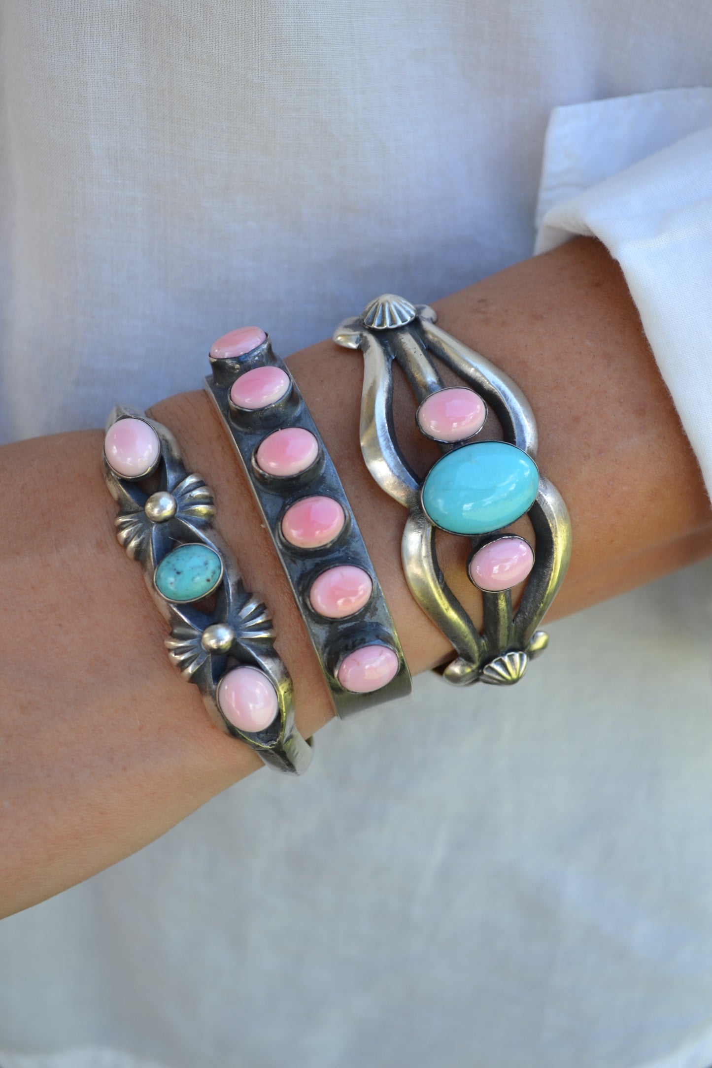 The Tonopah 3 Stone Cuff