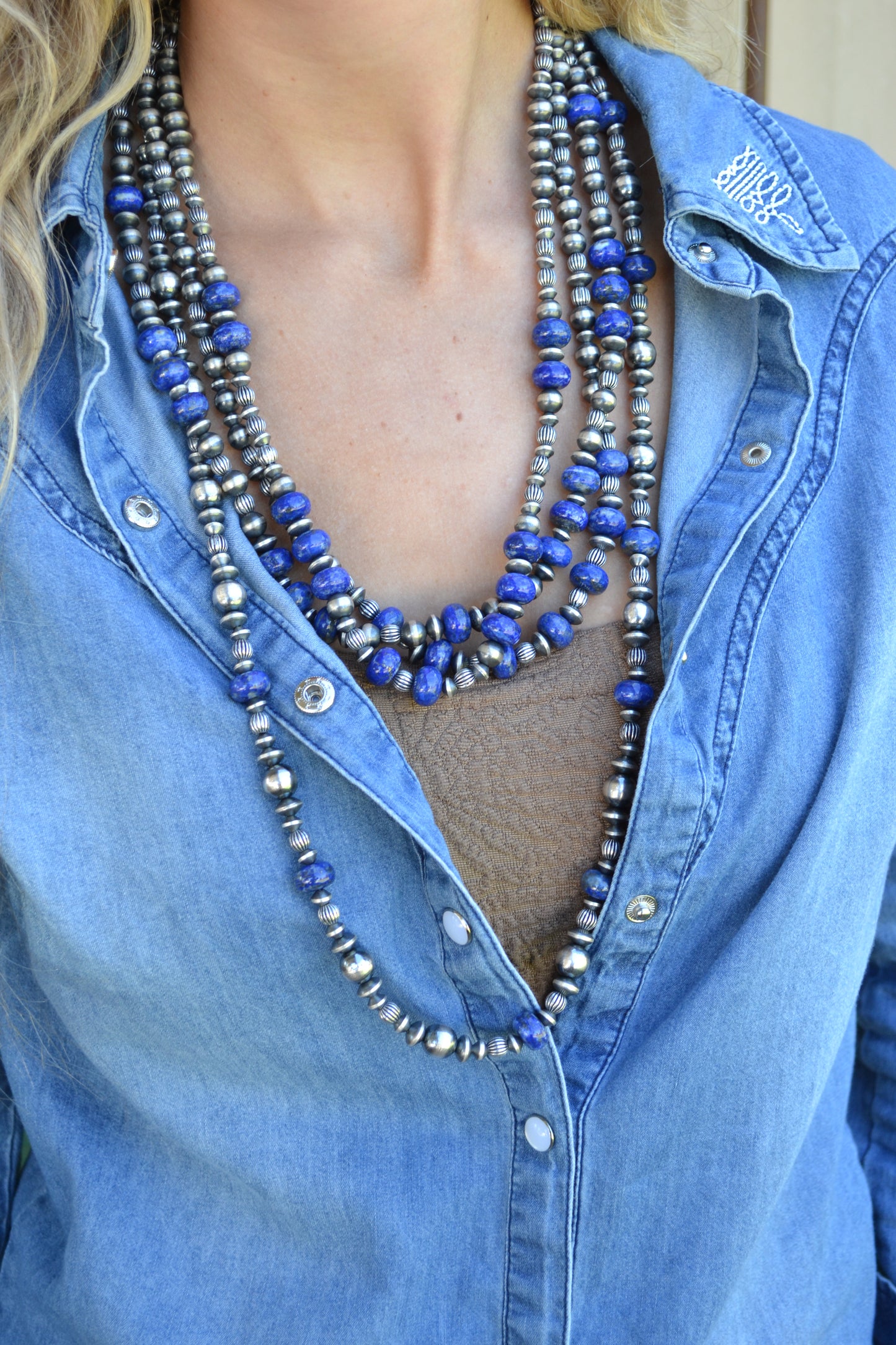 The Orno Lapis 8mm Graduated Pearls