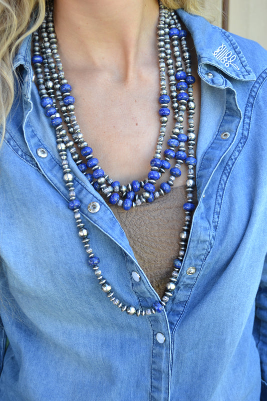 The Orno Lapis 8mm Graduated Pearls