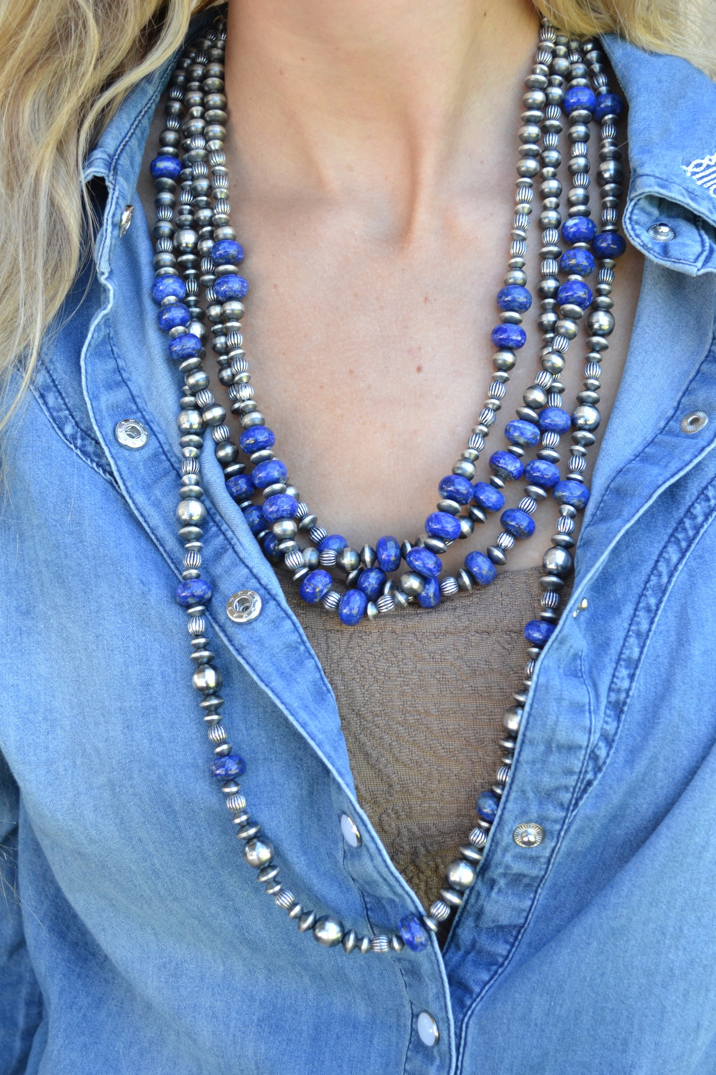 The Orno Lapis 8mm Graduated Pearls