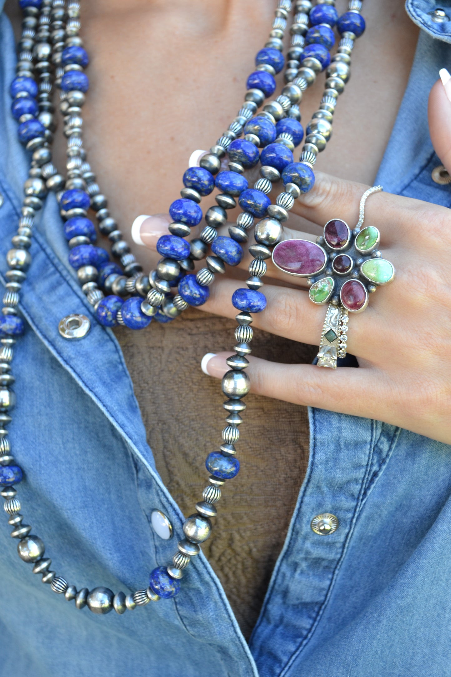 The Orno Lapis 8mm Graduated Pearls