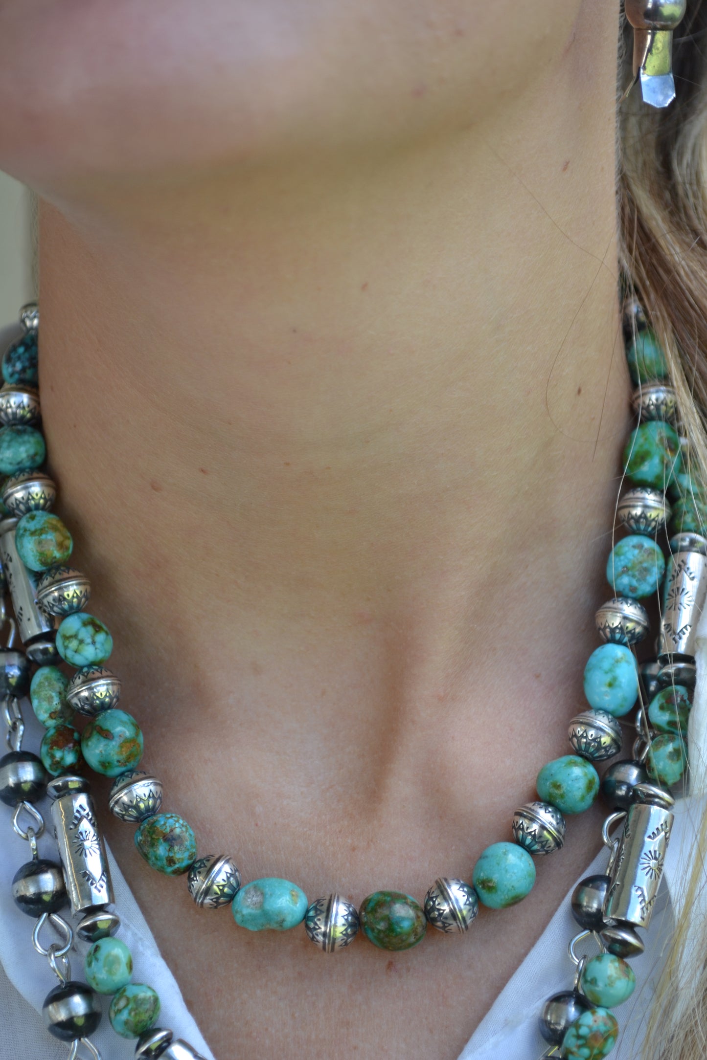 The August 17" Sonoran & Handmade Bead Necklace