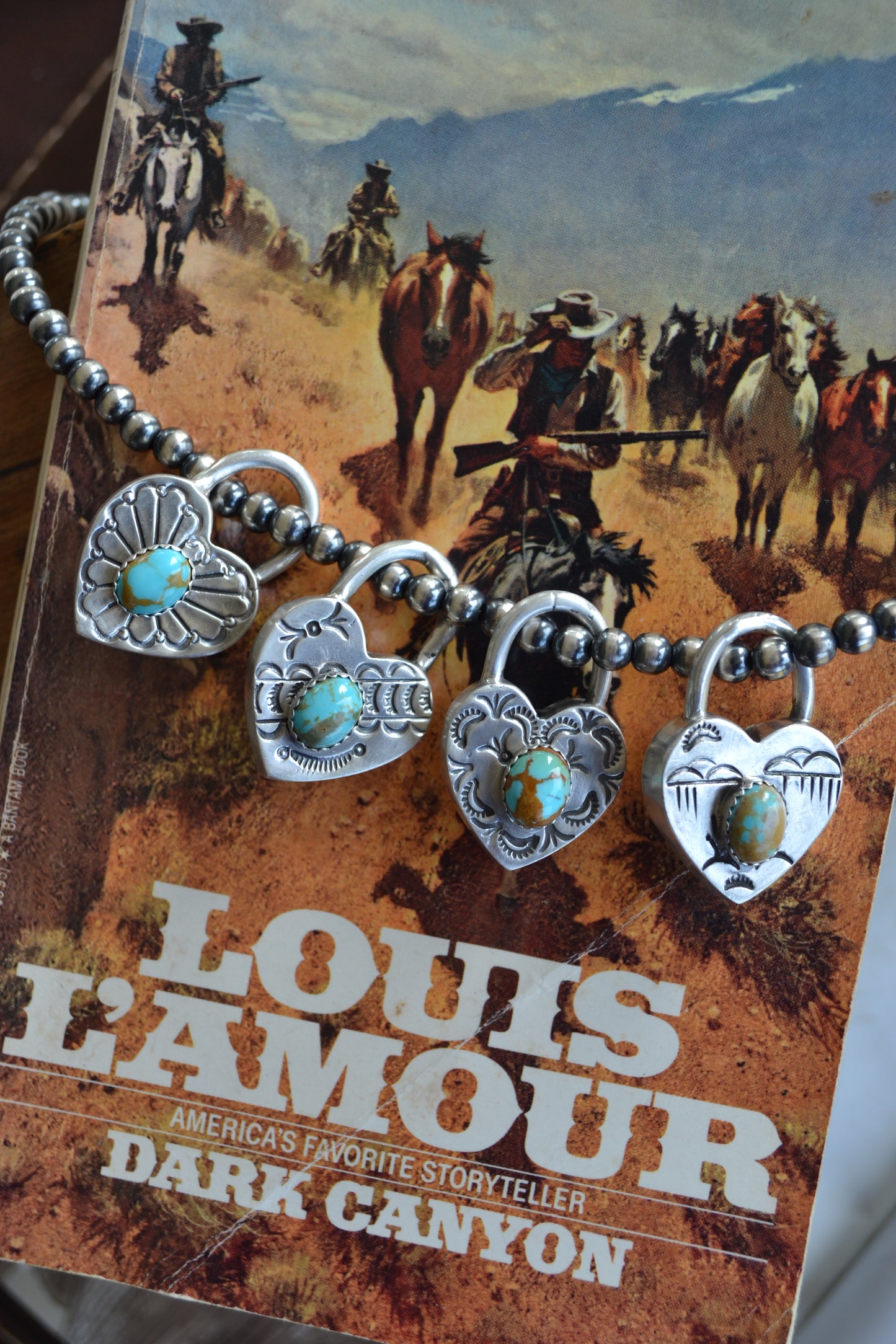 The Royce Turquoise Heart Pendants