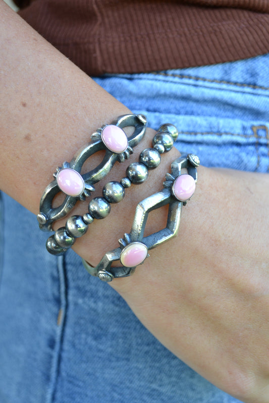 pink conch chimney butte cuff bracelet