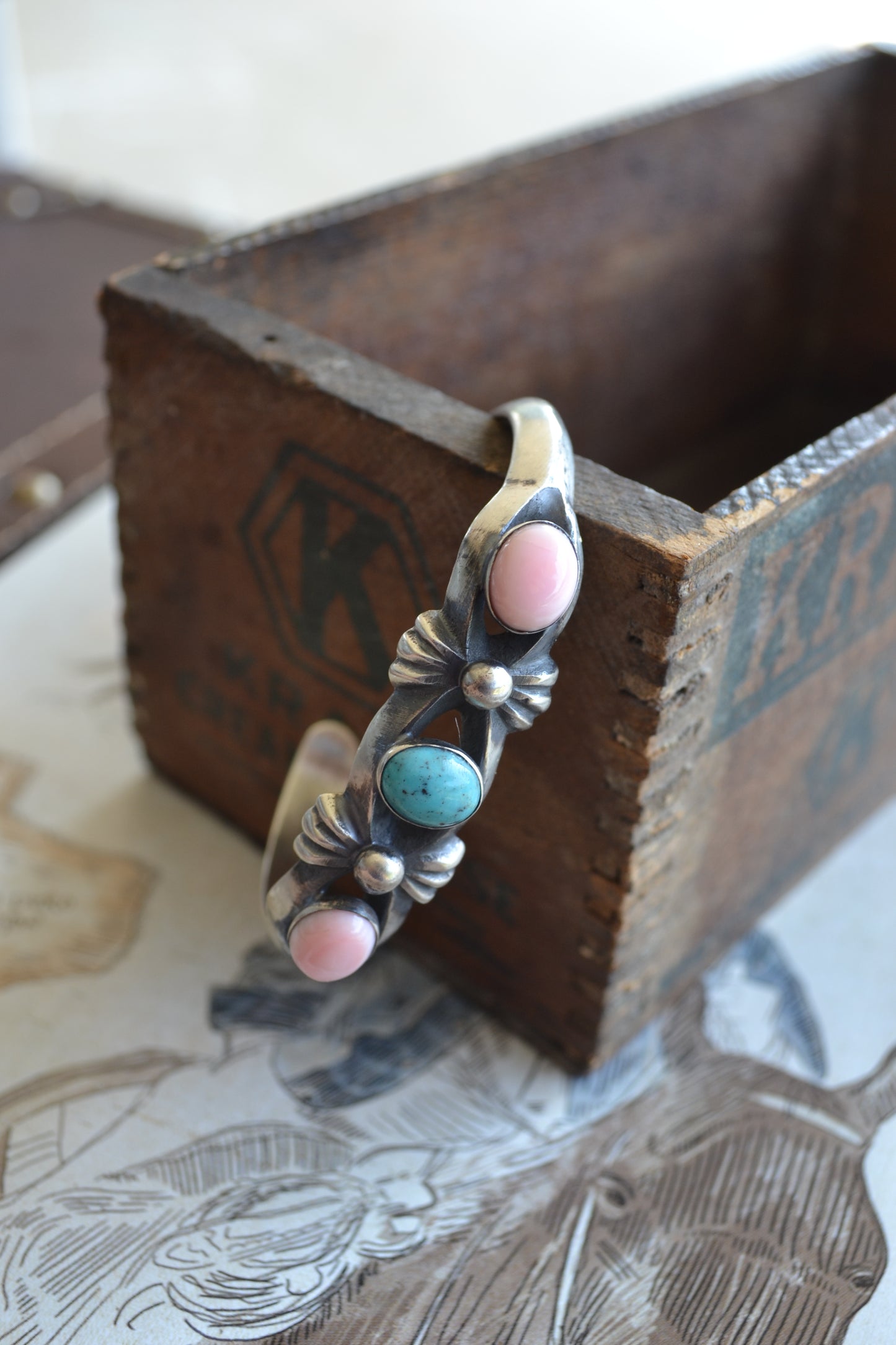 The Tonopah 3 Stone Cuff