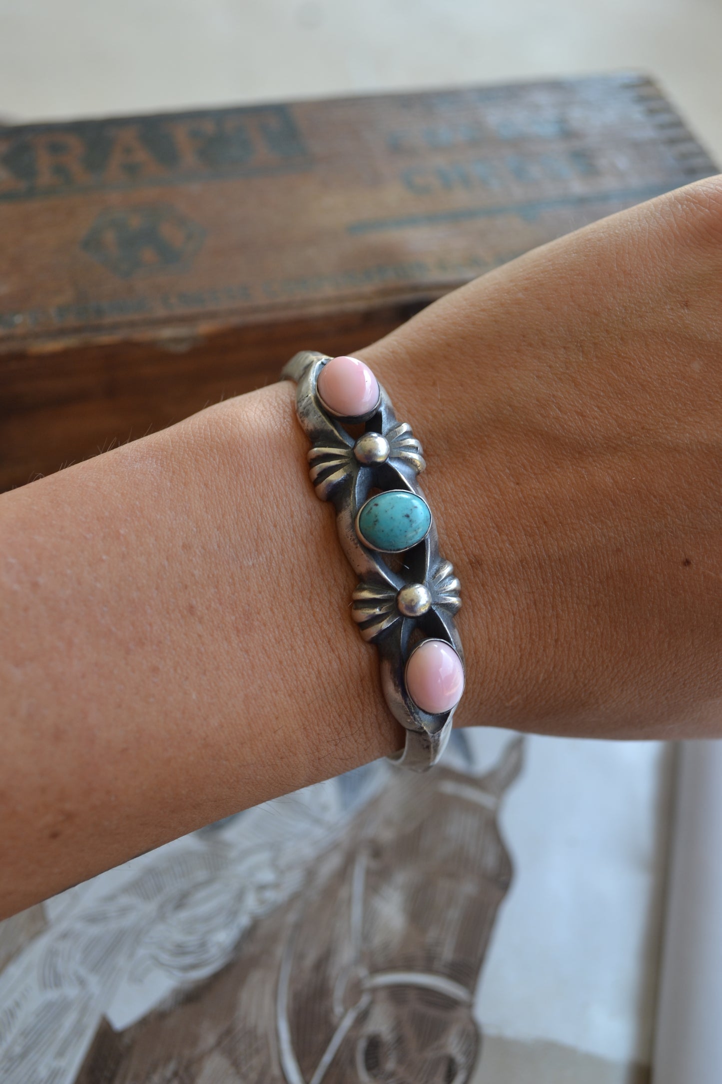 The Tonopah 3 Stone Cuff