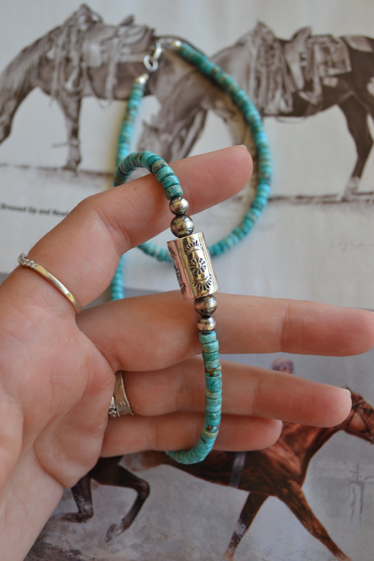 The Roanoake 18" Handcrafted Barrel Necklace
