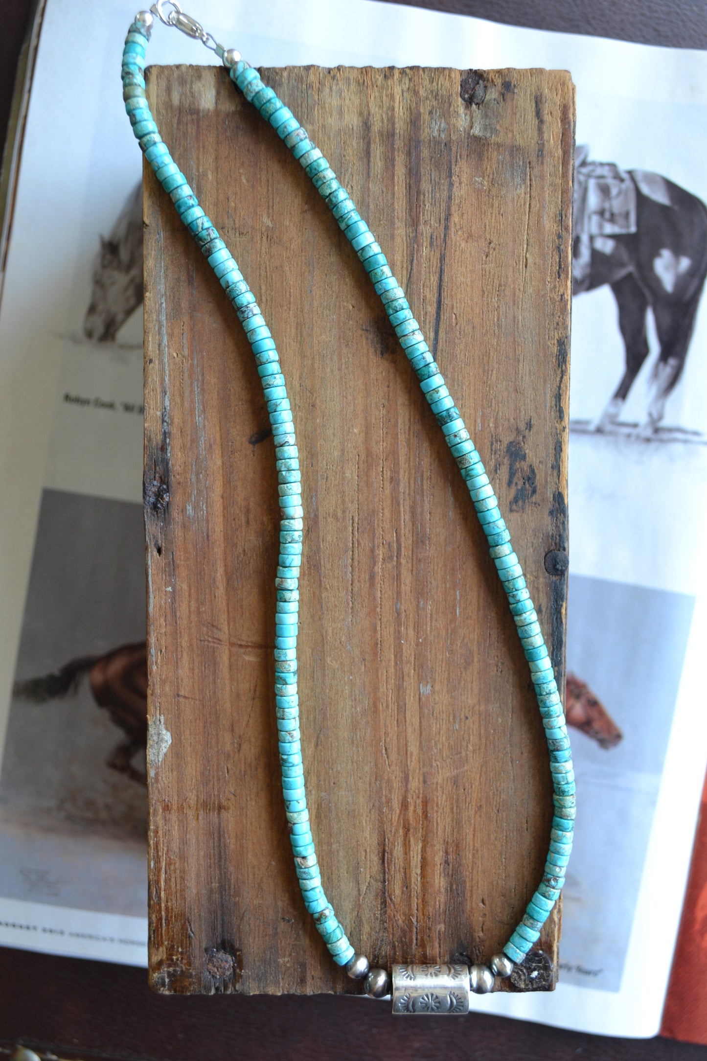 The Roanoake 18" Handcrafted Barrel Necklace