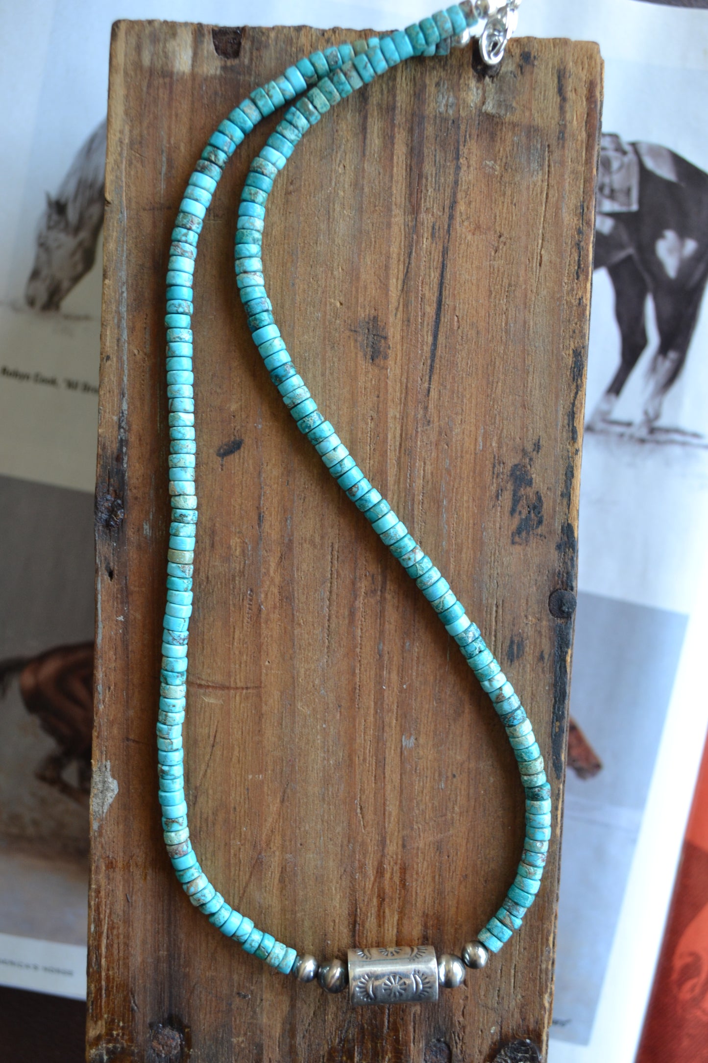 The Roanoake 18" Handcrafted Barrel Necklace