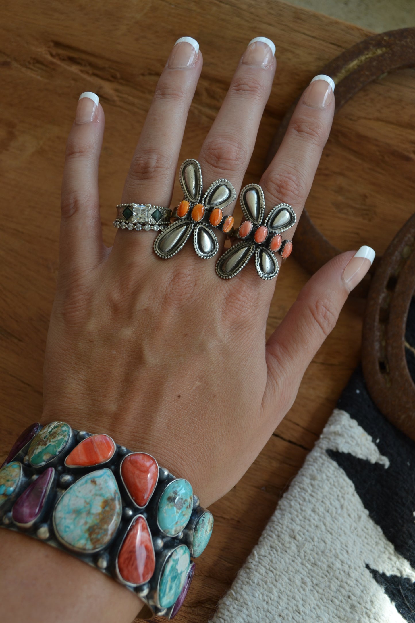 The Libelula Adjustable Ring in Spiny