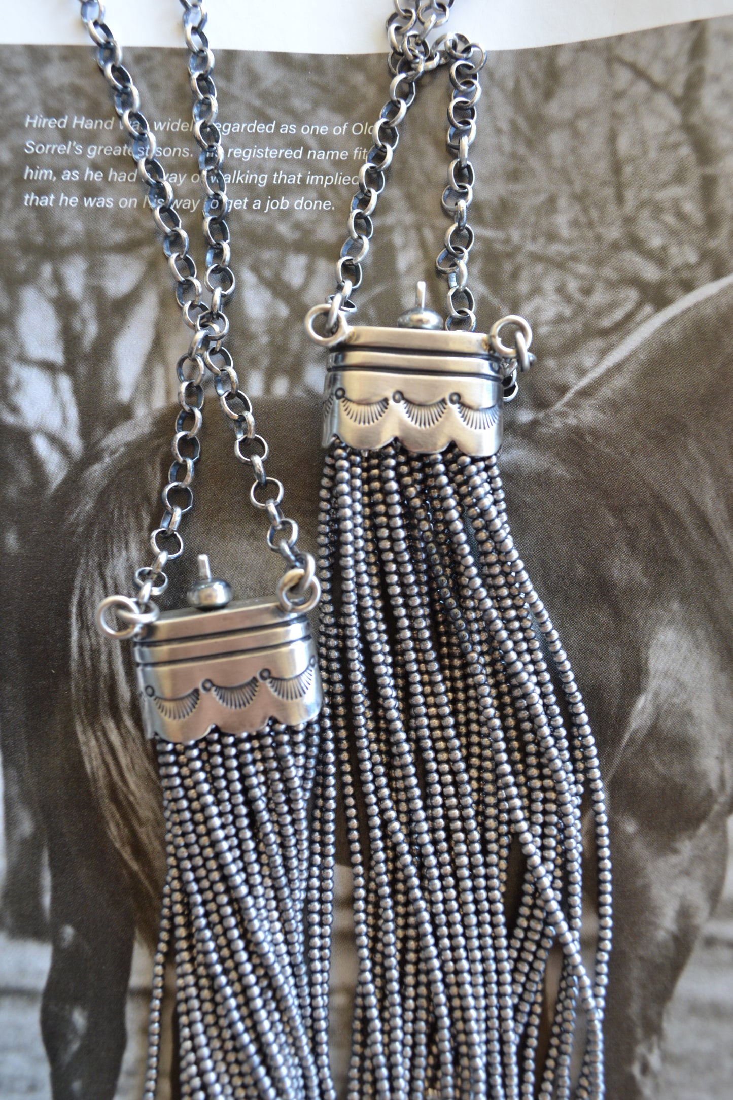 Sally Johnson tassel necklace