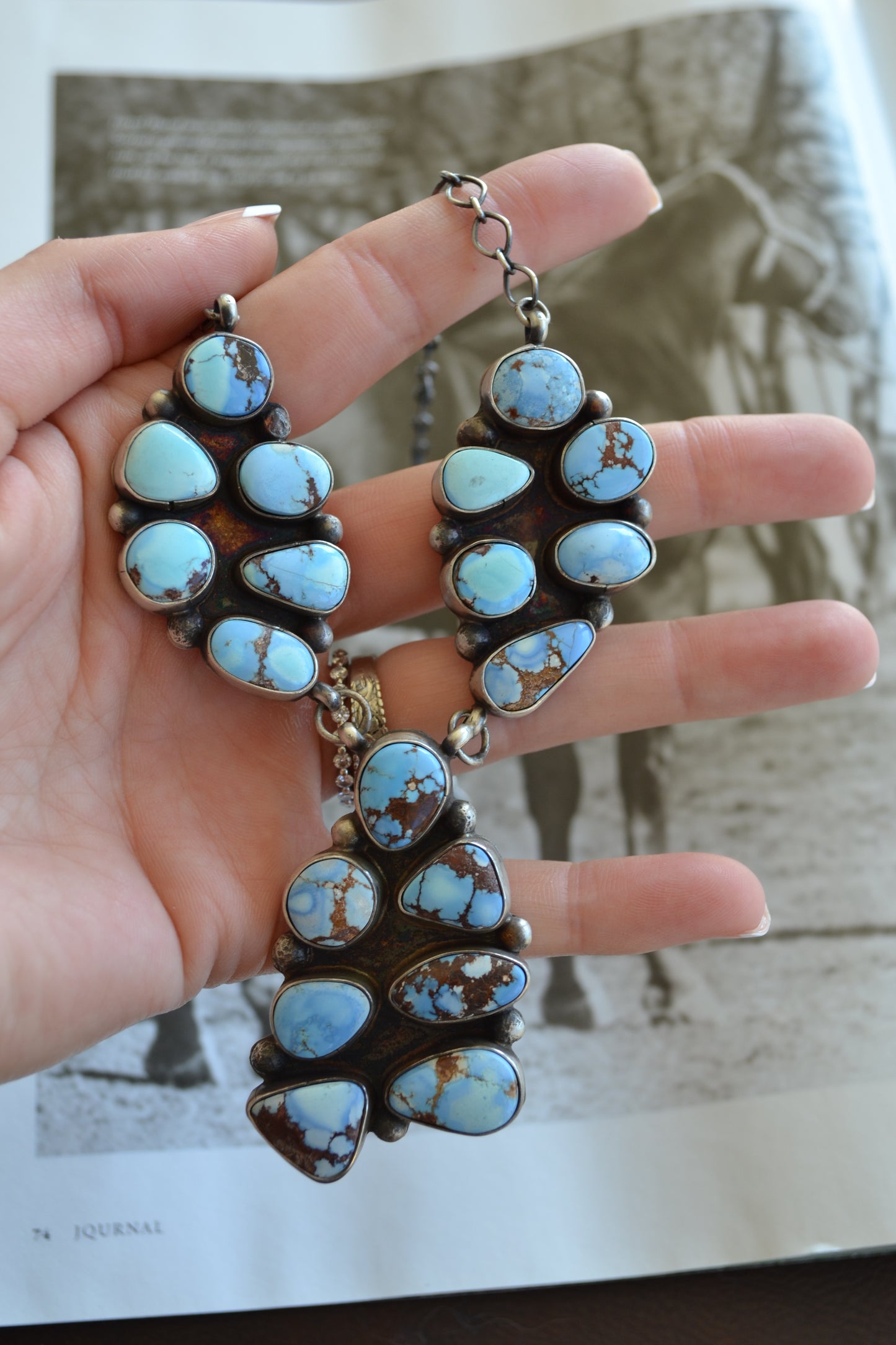 The Sirah 18" Cluster Necklace