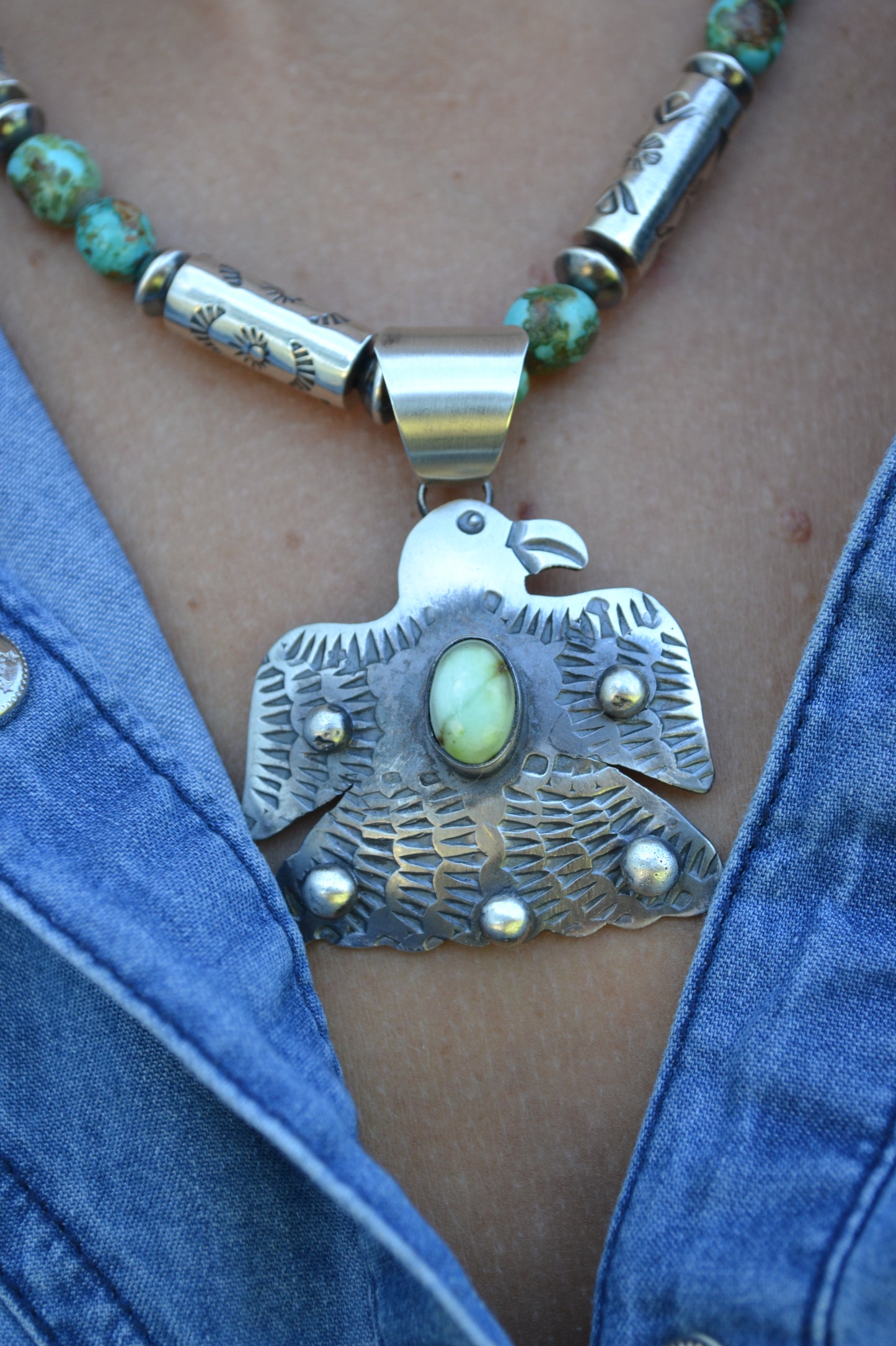 The Roxie Thunderbird Pendants (Palomino & Golden Hills)