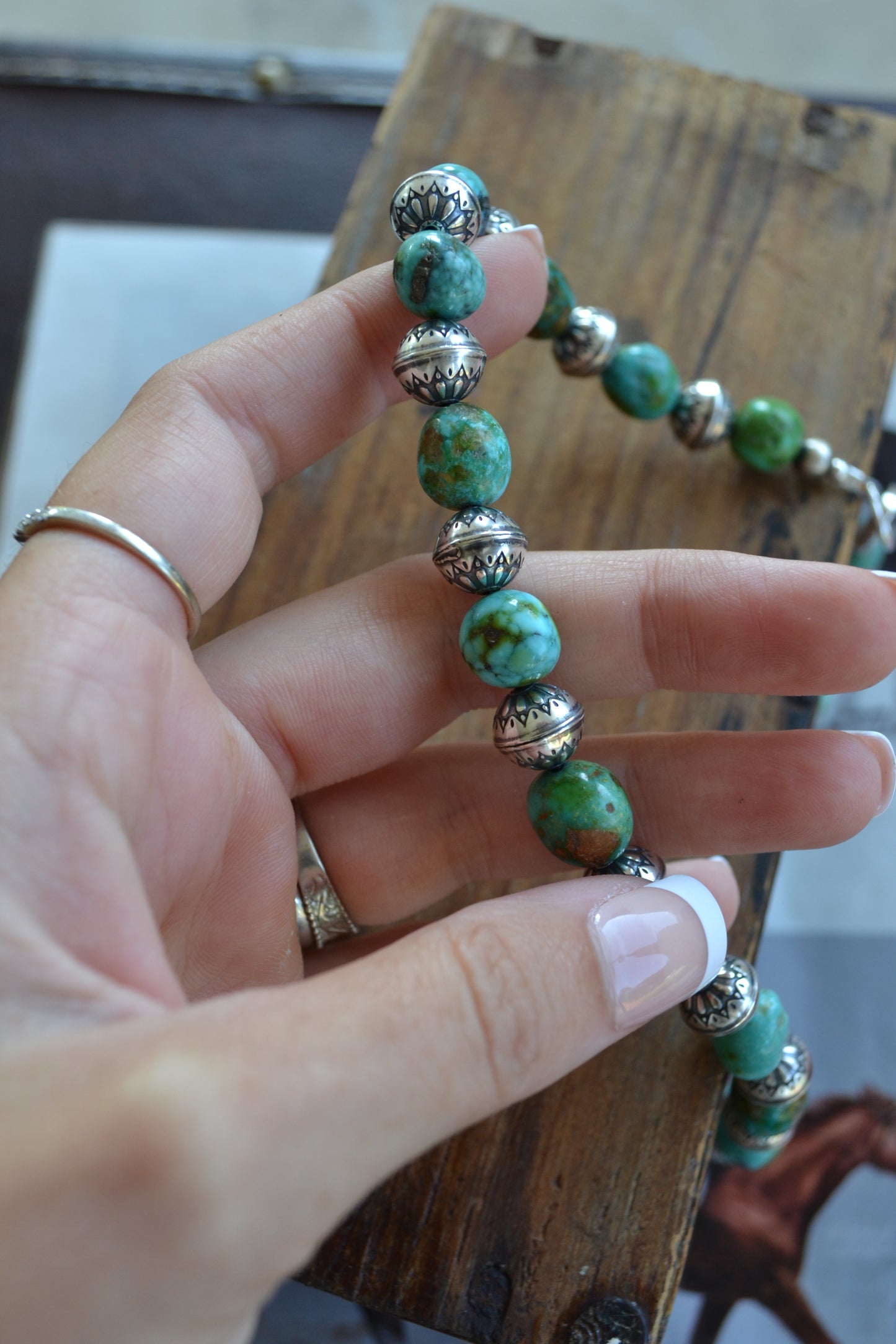 The August 17" Sonoran & Handmade Bead Necklace