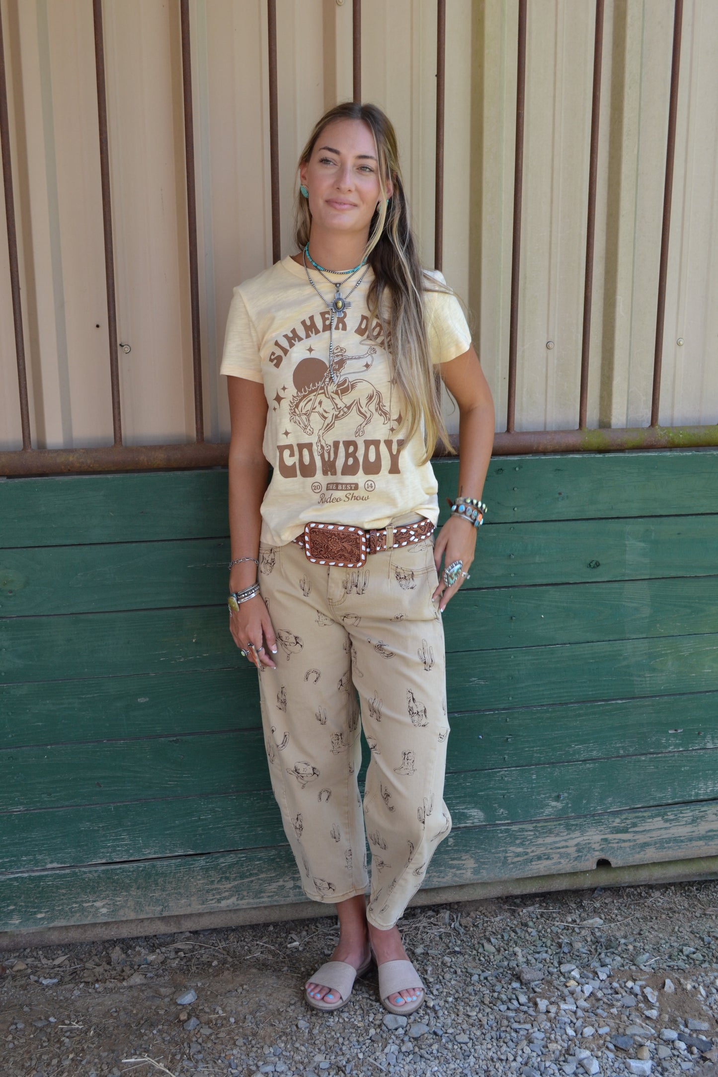 The Simmer Down Cowboy Top
