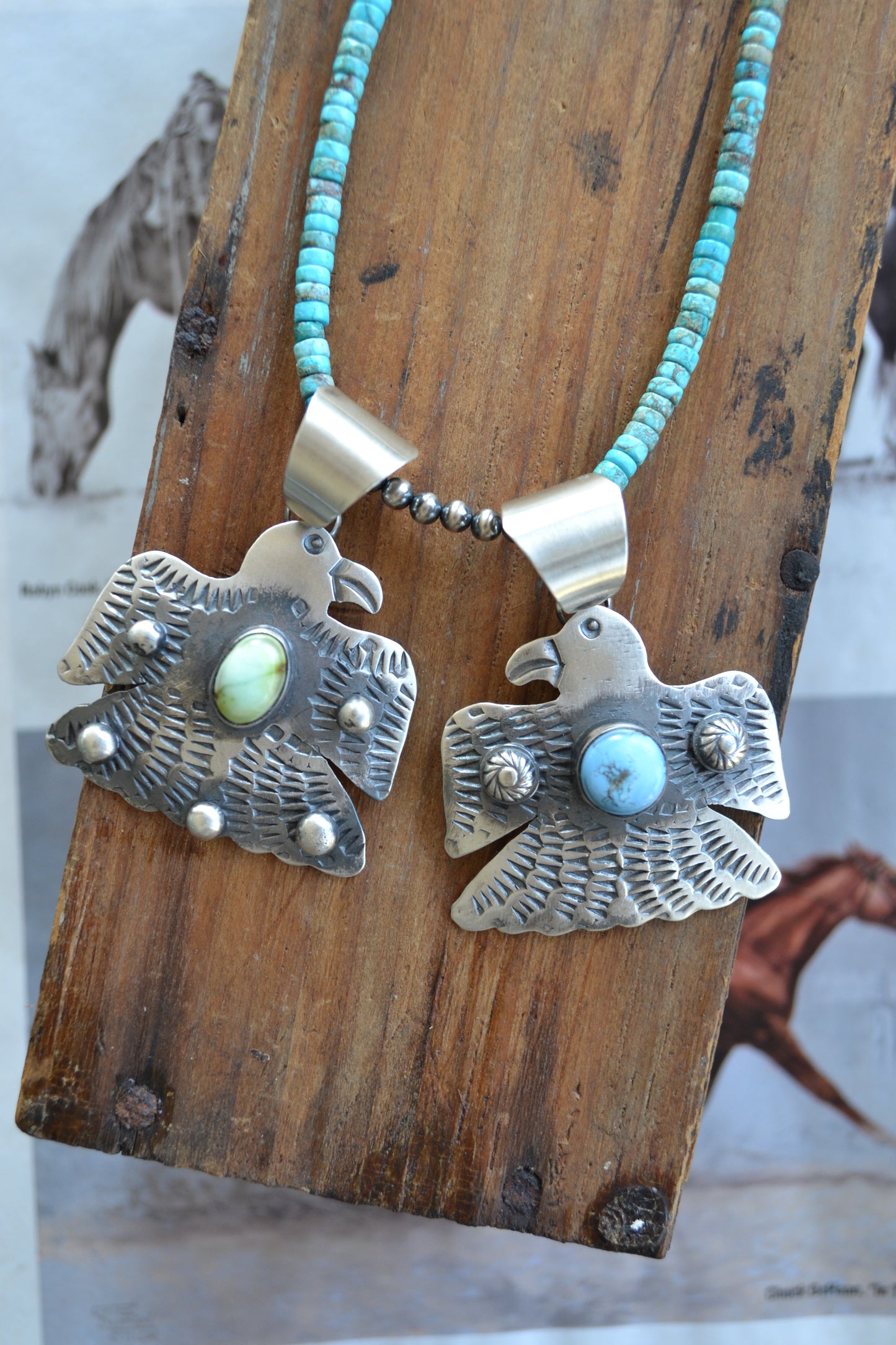 The Roxie Thunderbird Pendants (Palomino & Golden Hills)