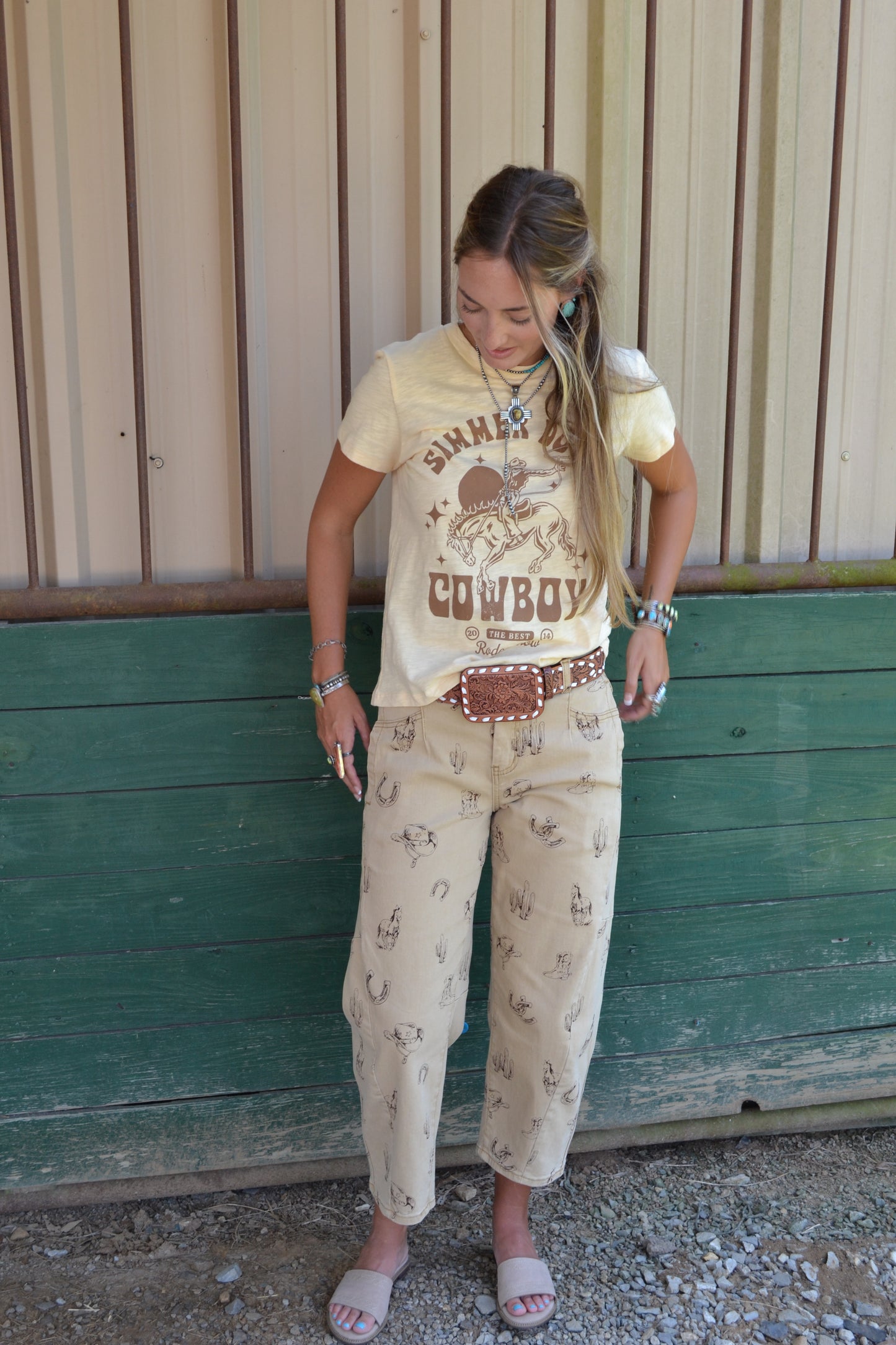The Simmer Down Cowboy Top