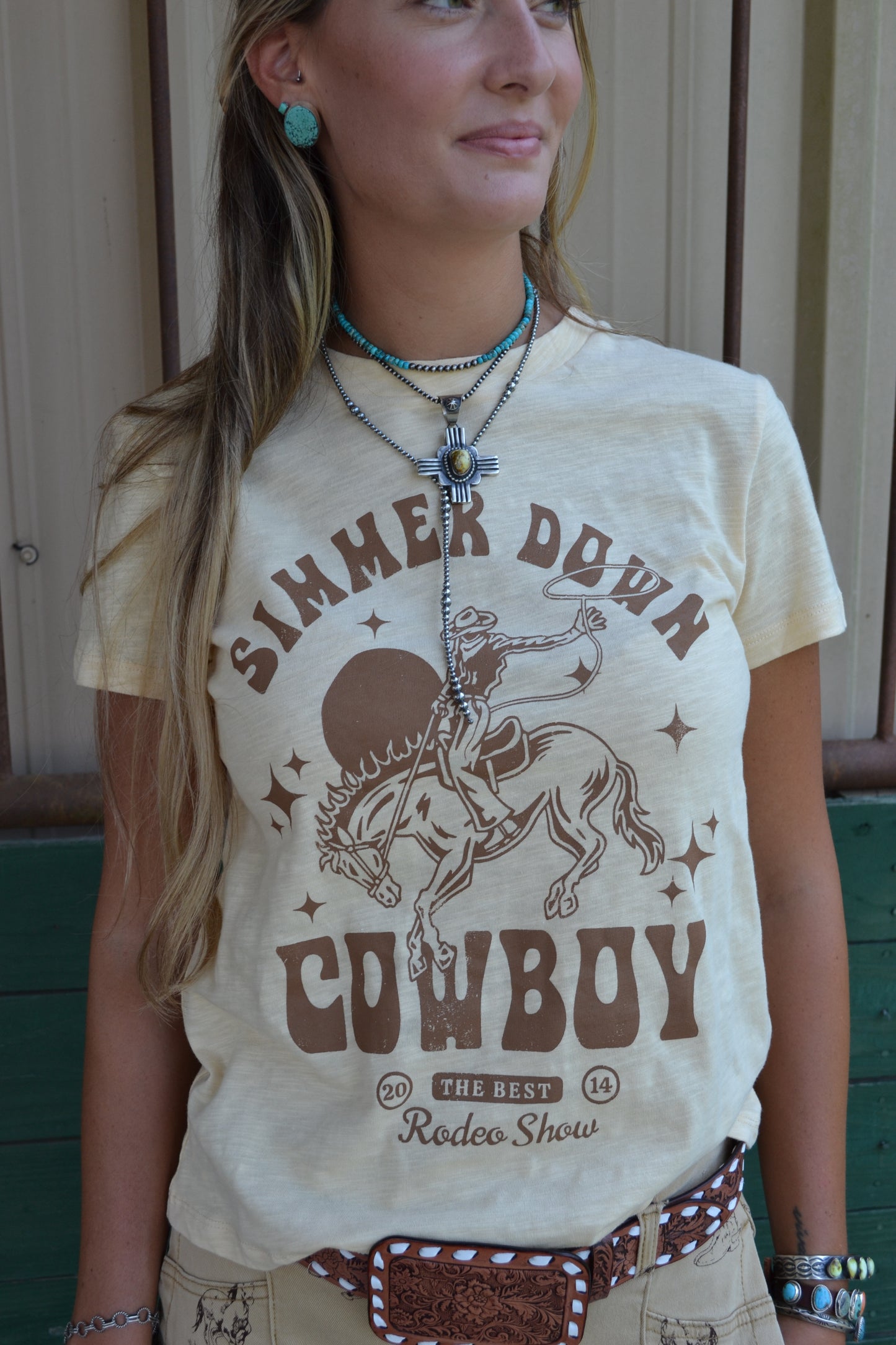 The Simmer Down Cowboy Top